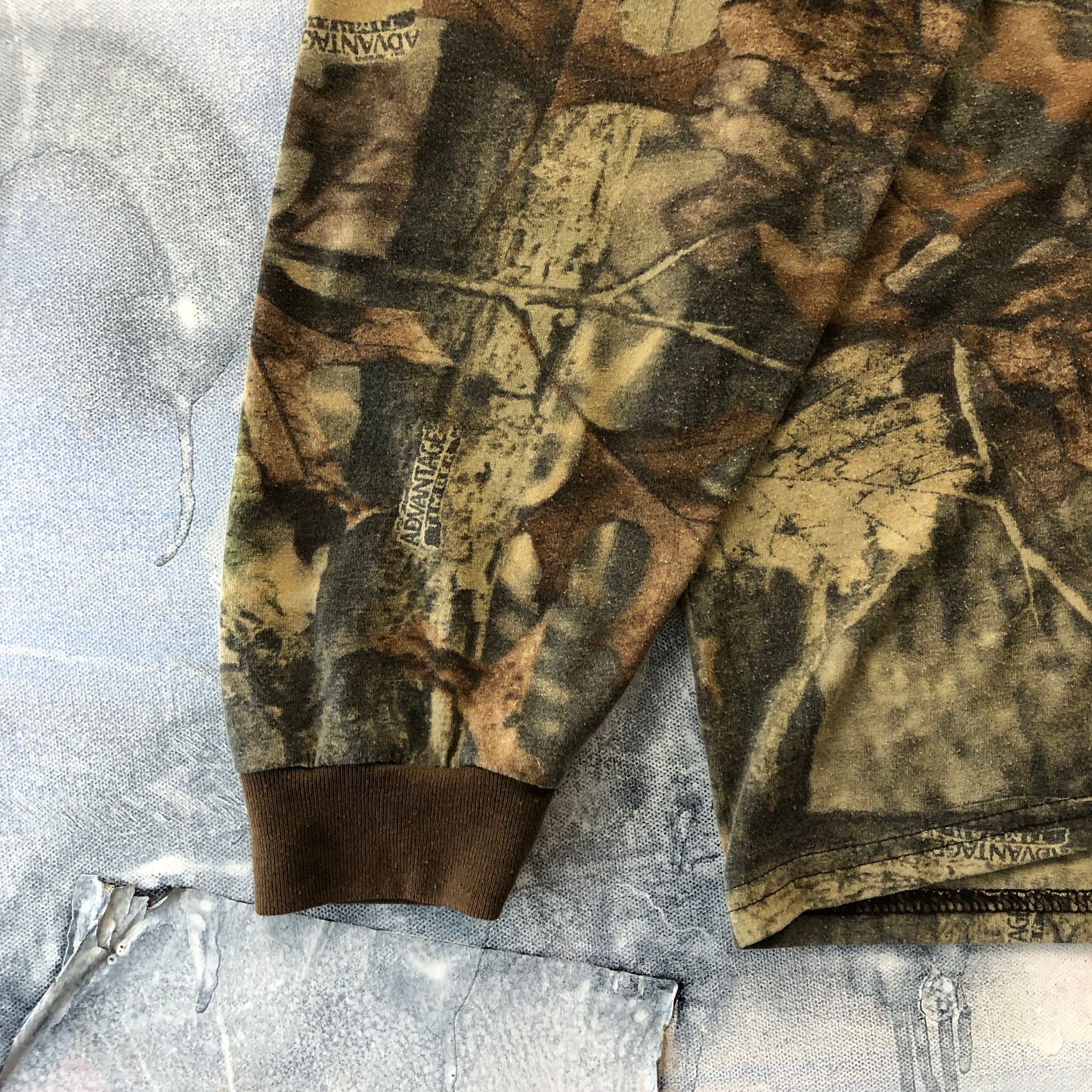 Vintage Liberty Real Tree Ringer Long Sleeve Chest Pocket T Shirt XXL