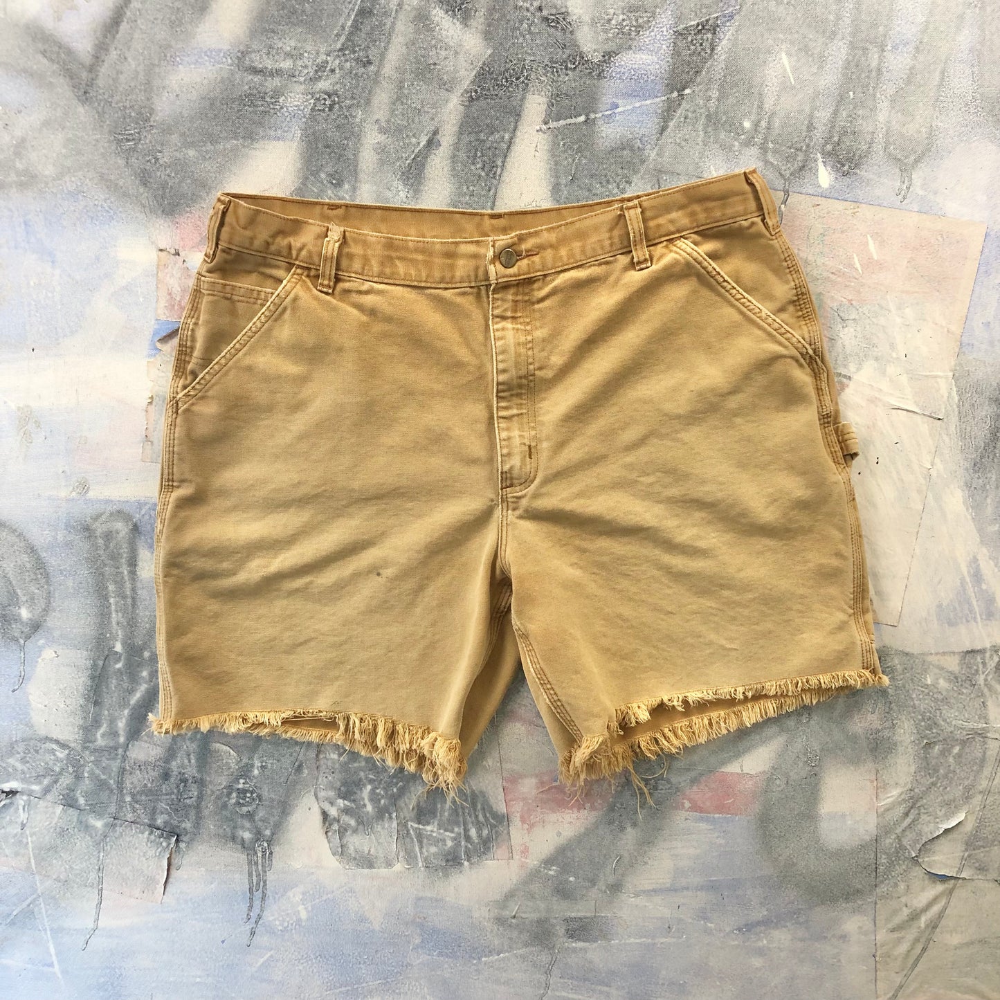 Vintage Carhartt Custom Crop Carpenter Jean Short W40