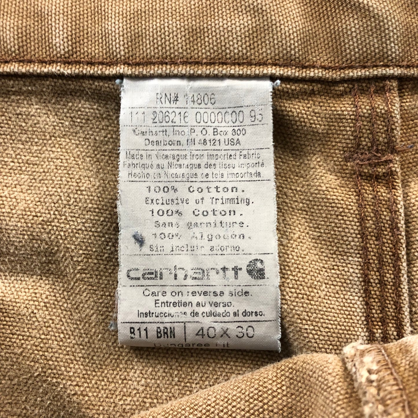 Vintage Carhartt Custom Crop Carpenter Jean Short W40