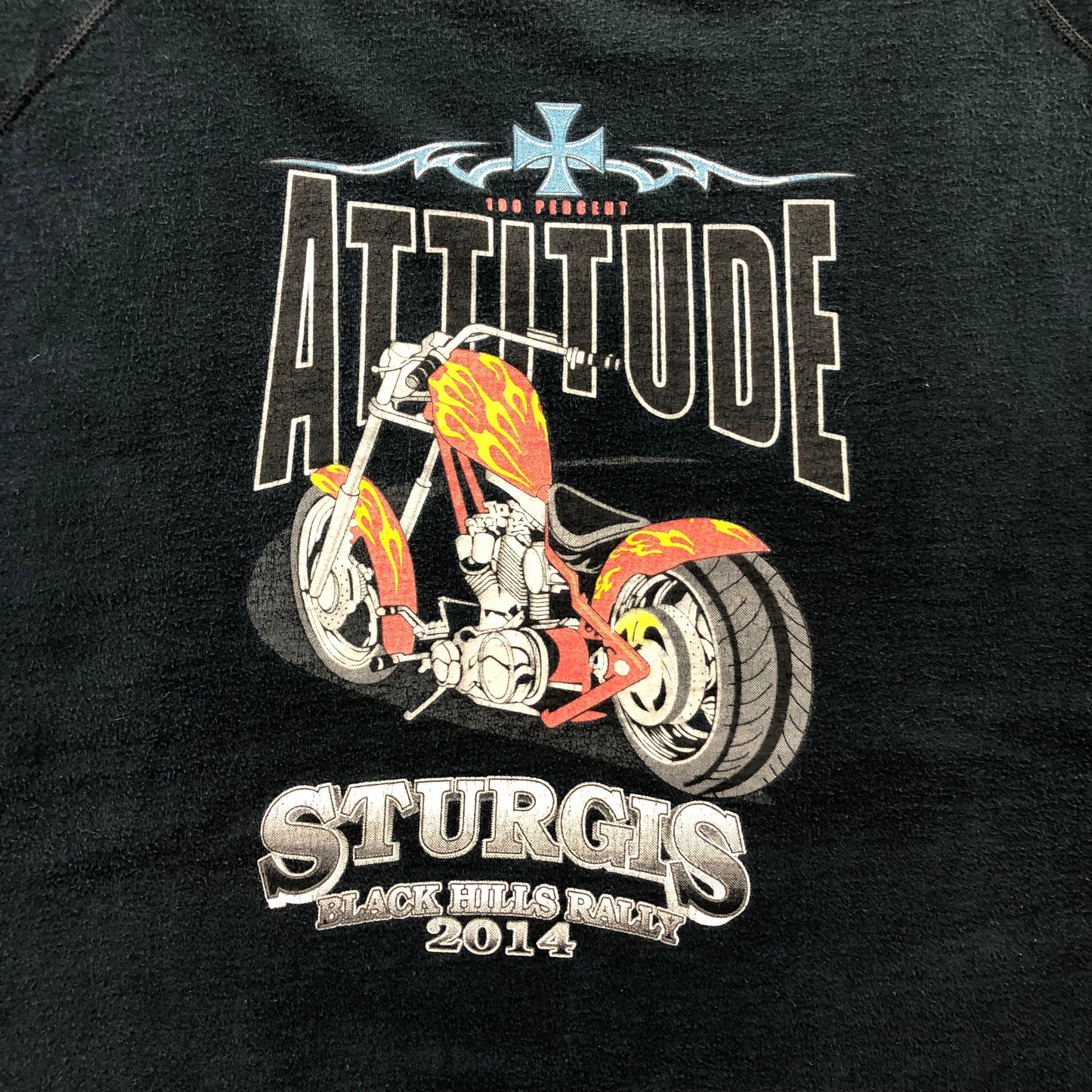 Vintage 2014 Sturgis 100 Percent Attitude Chopper Motorcycle Tank Top XXXL