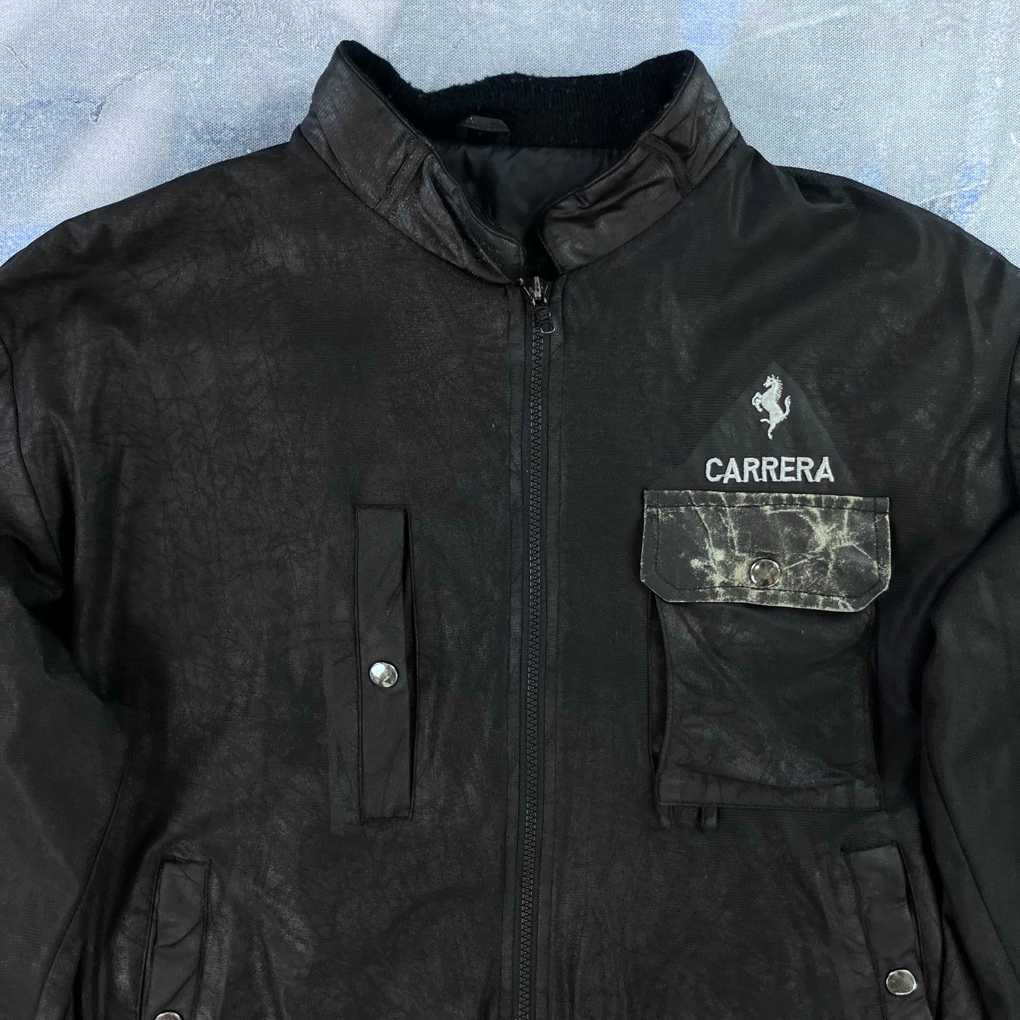 Vintage Carrera Porsche Bomber Zip Jacket L