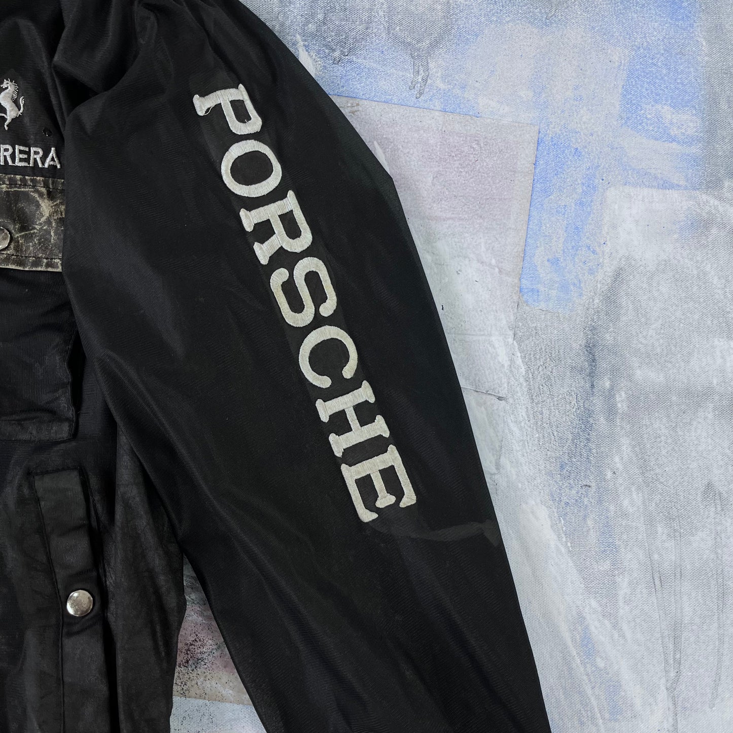 Vintage Carrera Porsche Bomber Zip Jacket L
