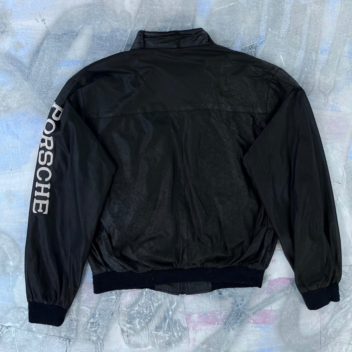 Vintage Carrera Porsche Bomber Zip Jacket L