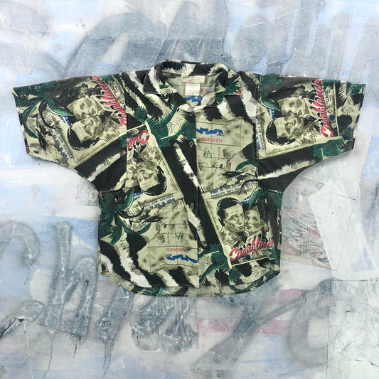 Vintage Casablanca AOP Marocco Button Shirt S