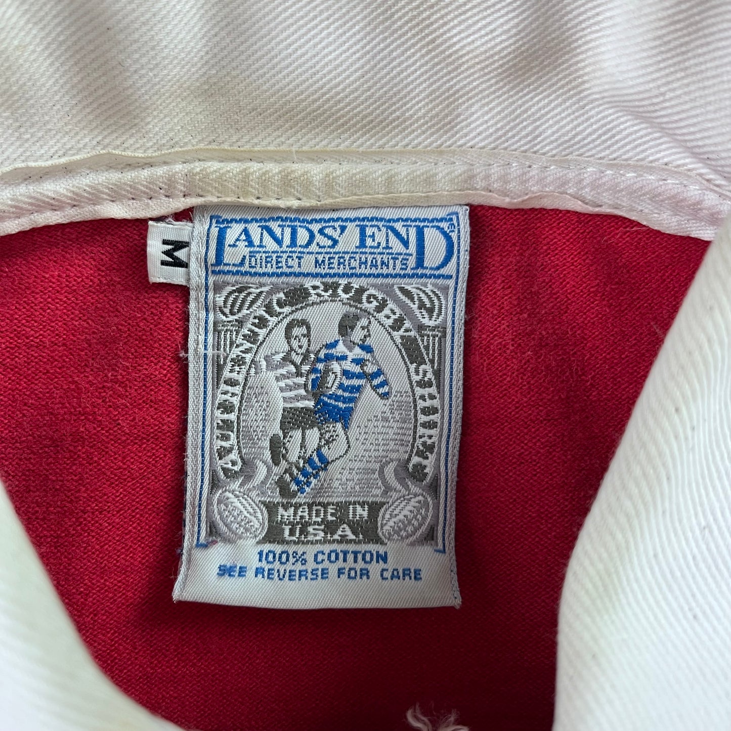 Vintage 90s USA Rugby Football Union Long Sleeve Polo Shirt M