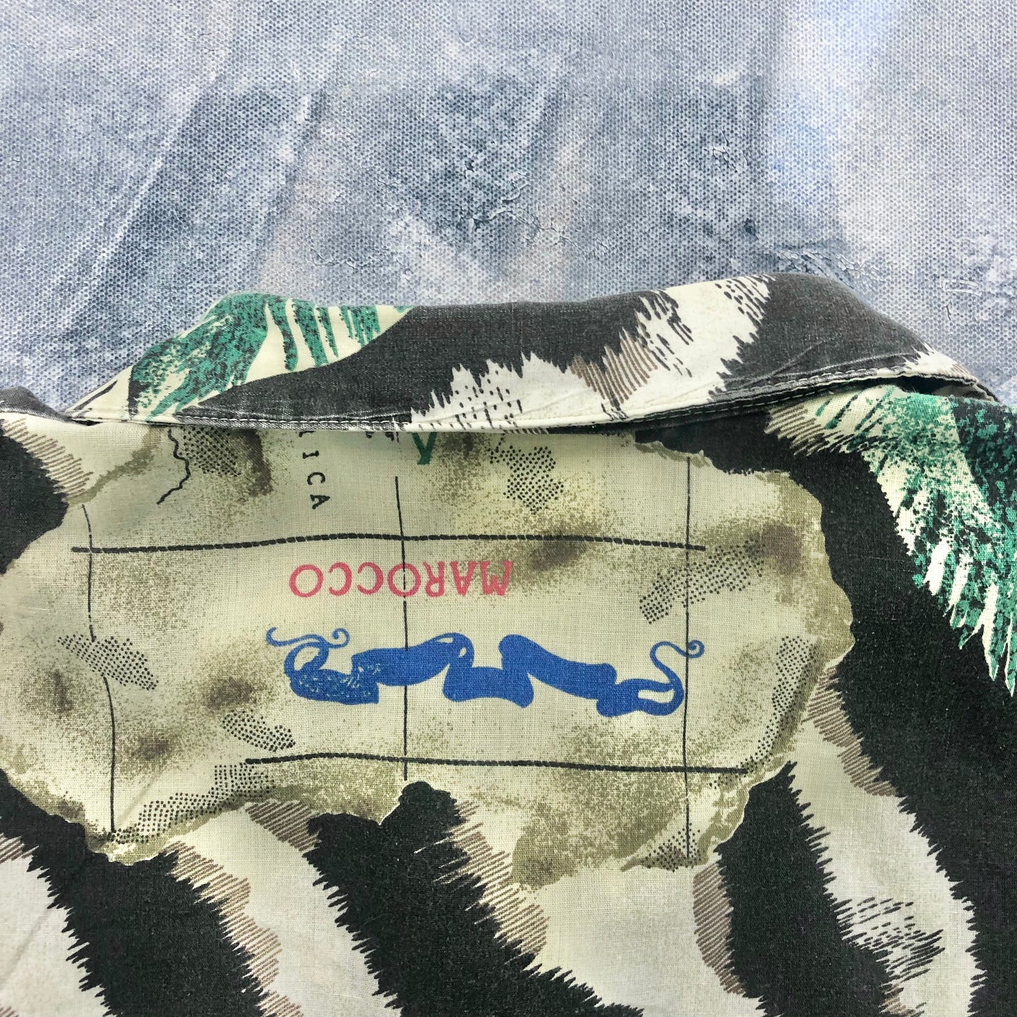 Vintage Casablanca AOP Marocco Button Shirt S