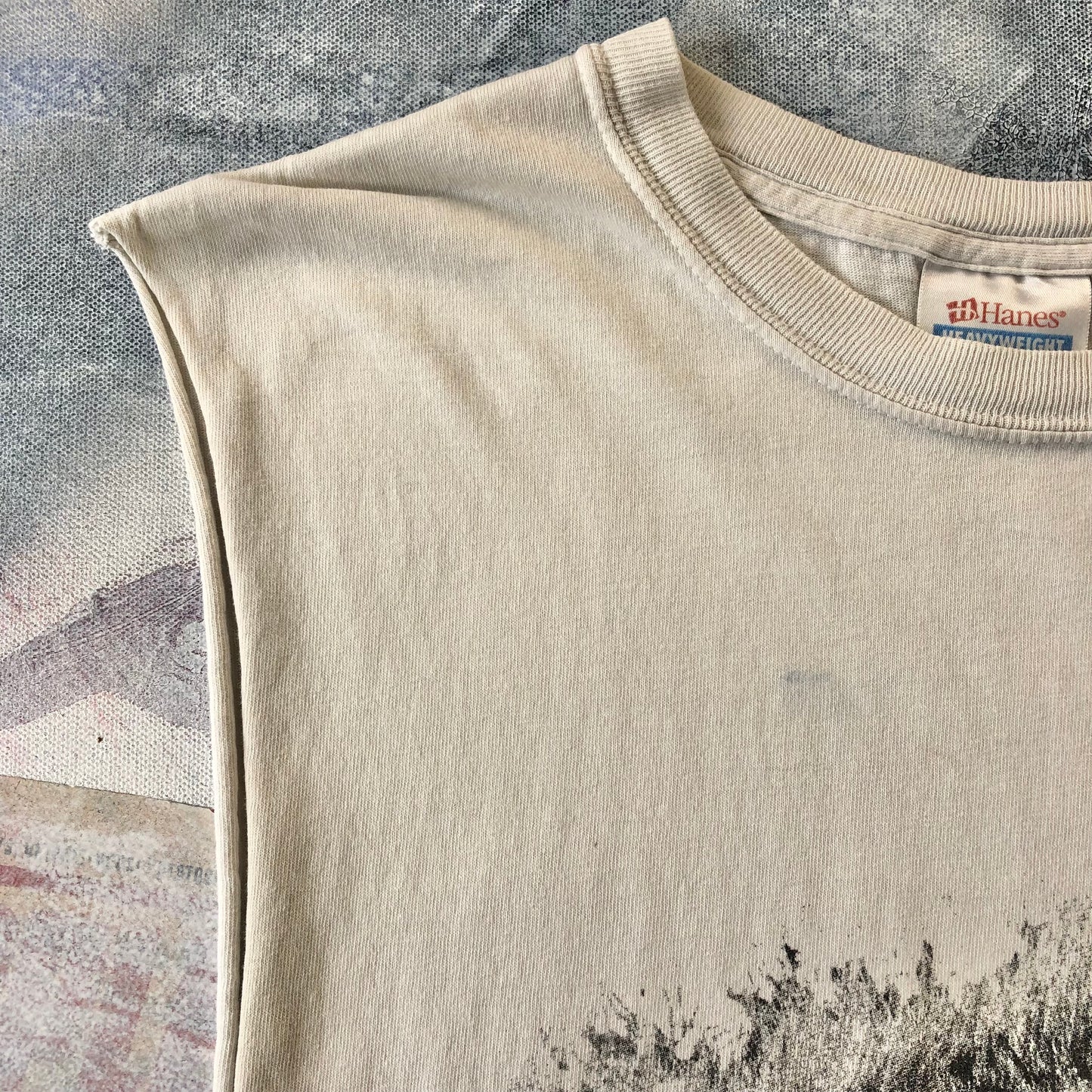 Vintage Living With Lions Tank Top T Shirt M