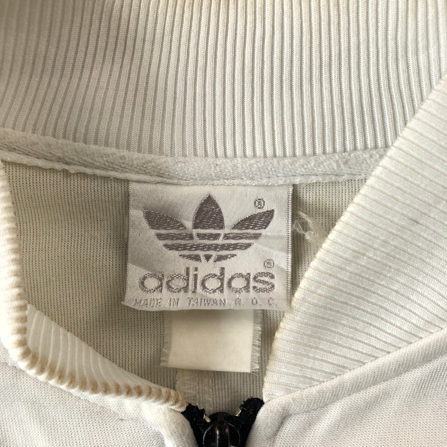 Vintage 80s Adidas Trefoil Colorblock Zip Jacket