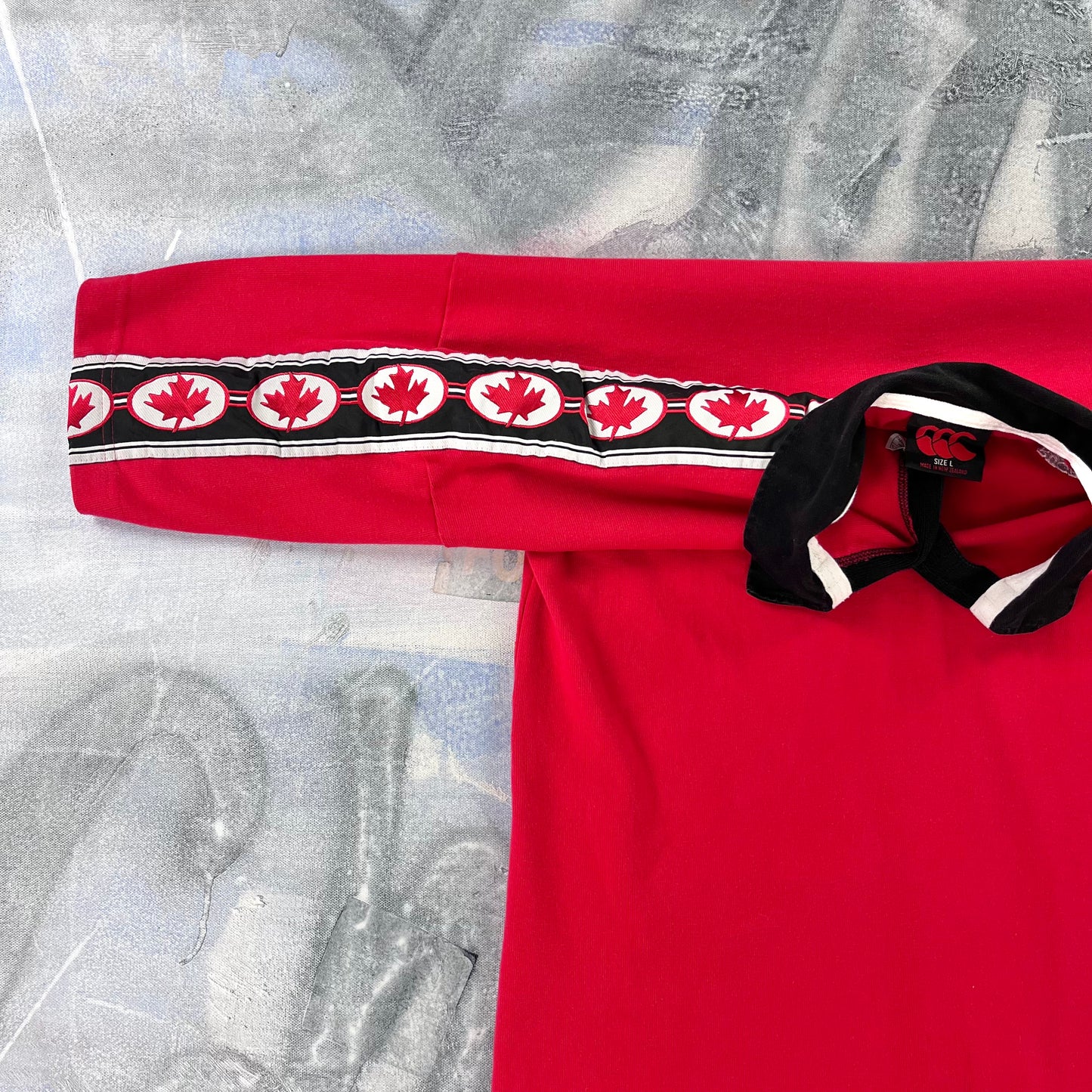 Canterbury Team Canada Rugby Polo Shirt L