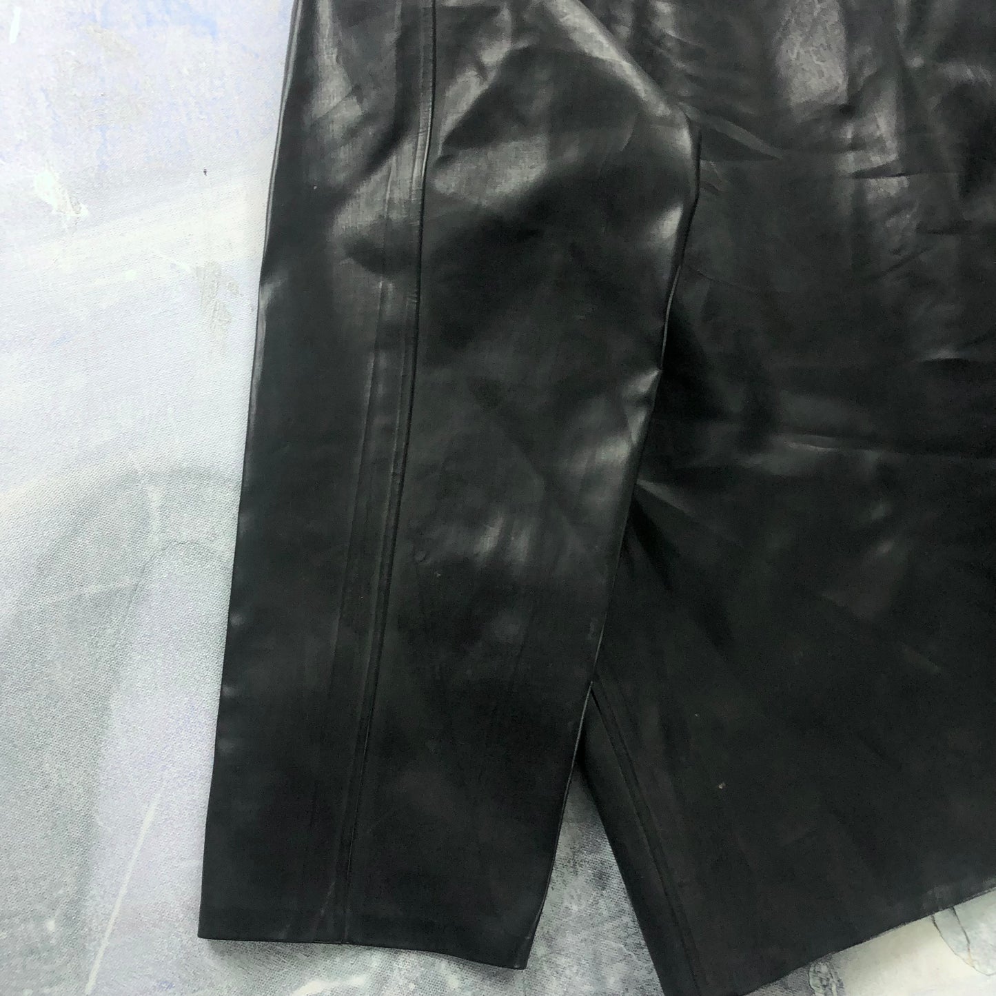 Vintage Black Diamond Fisherman Leather Utility Button Jacket M