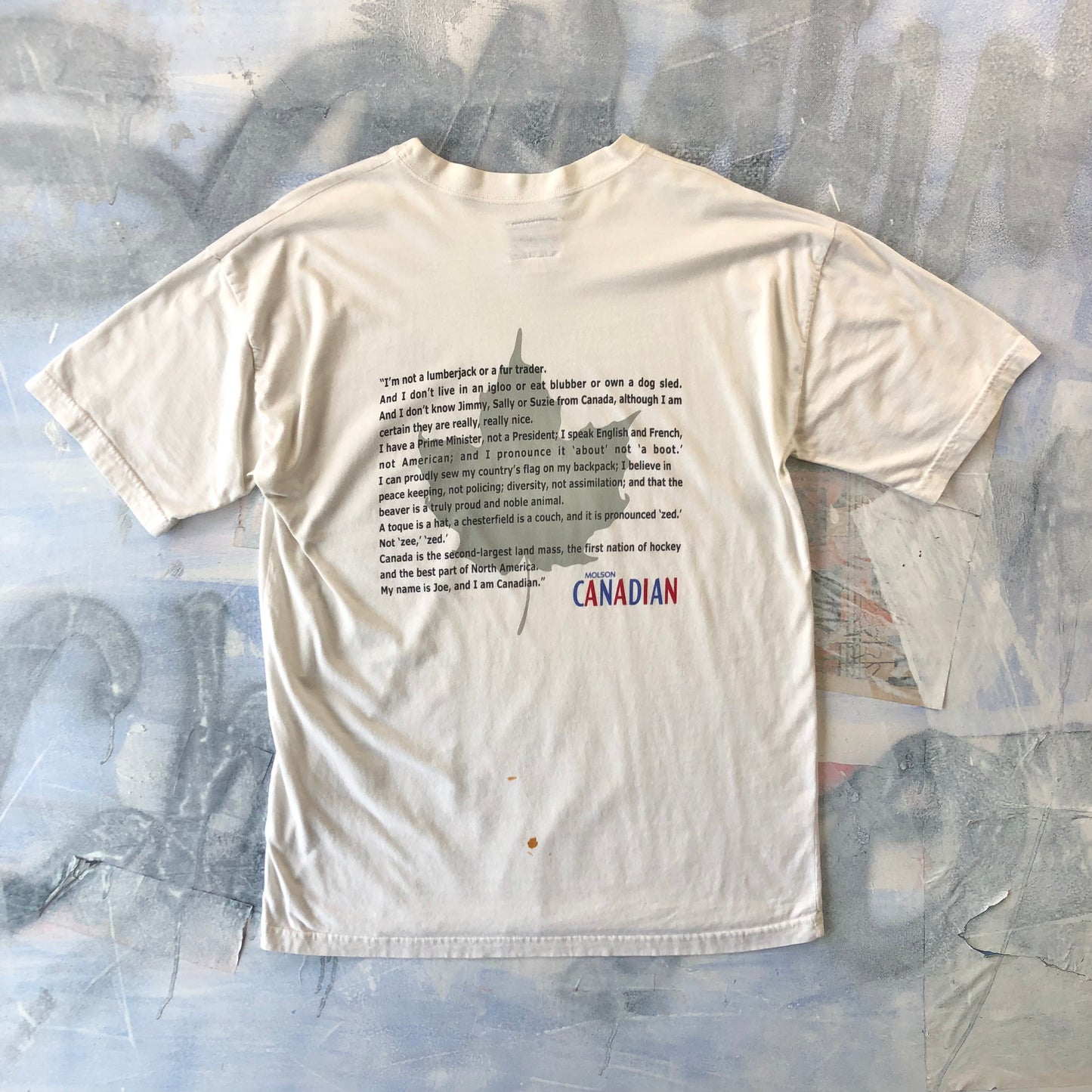 Vintage 90s Molson I Am Canadian T Shirt XL