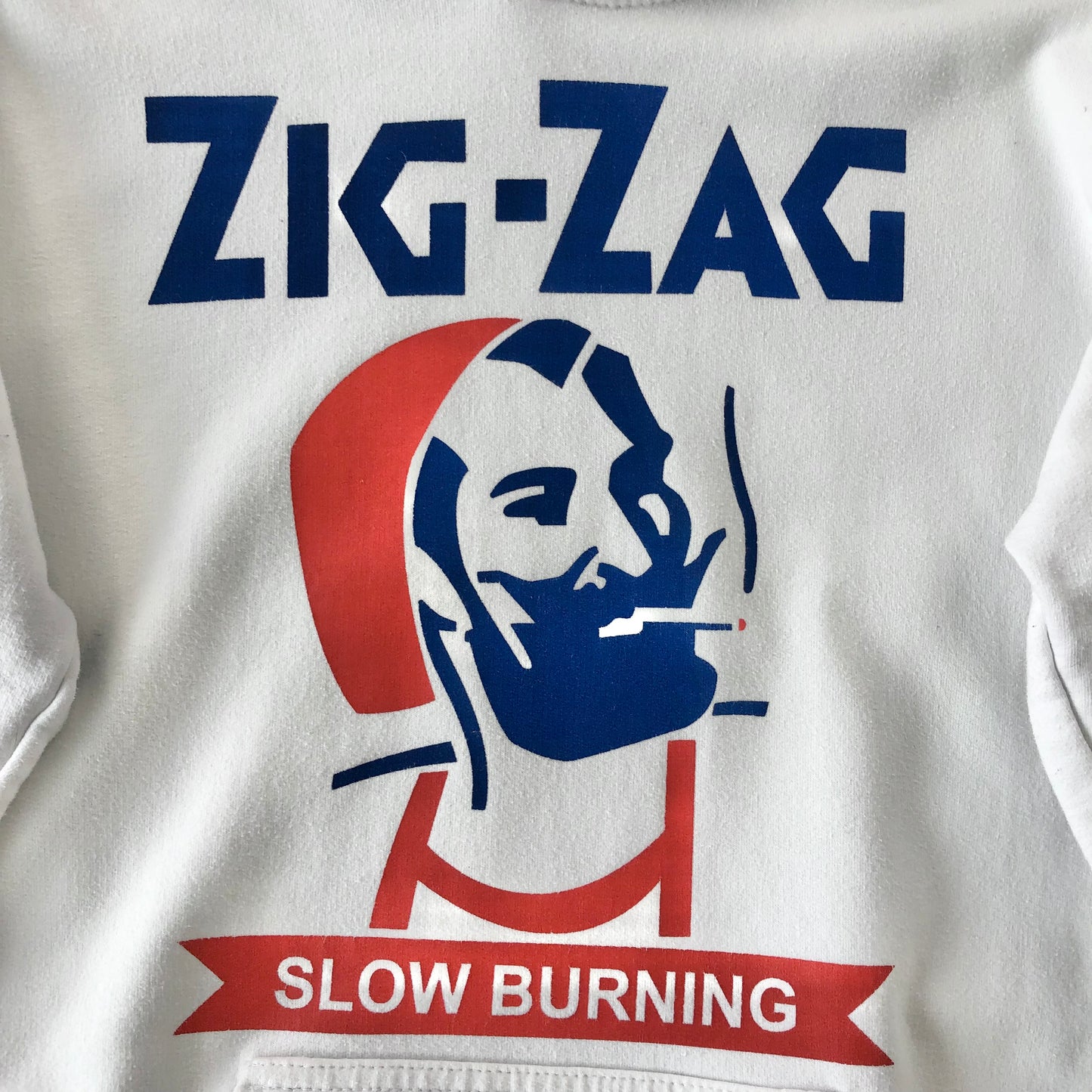 Vintage Zig Zag Slow Burning Rolling Papers Hoodie Sweatshirt S