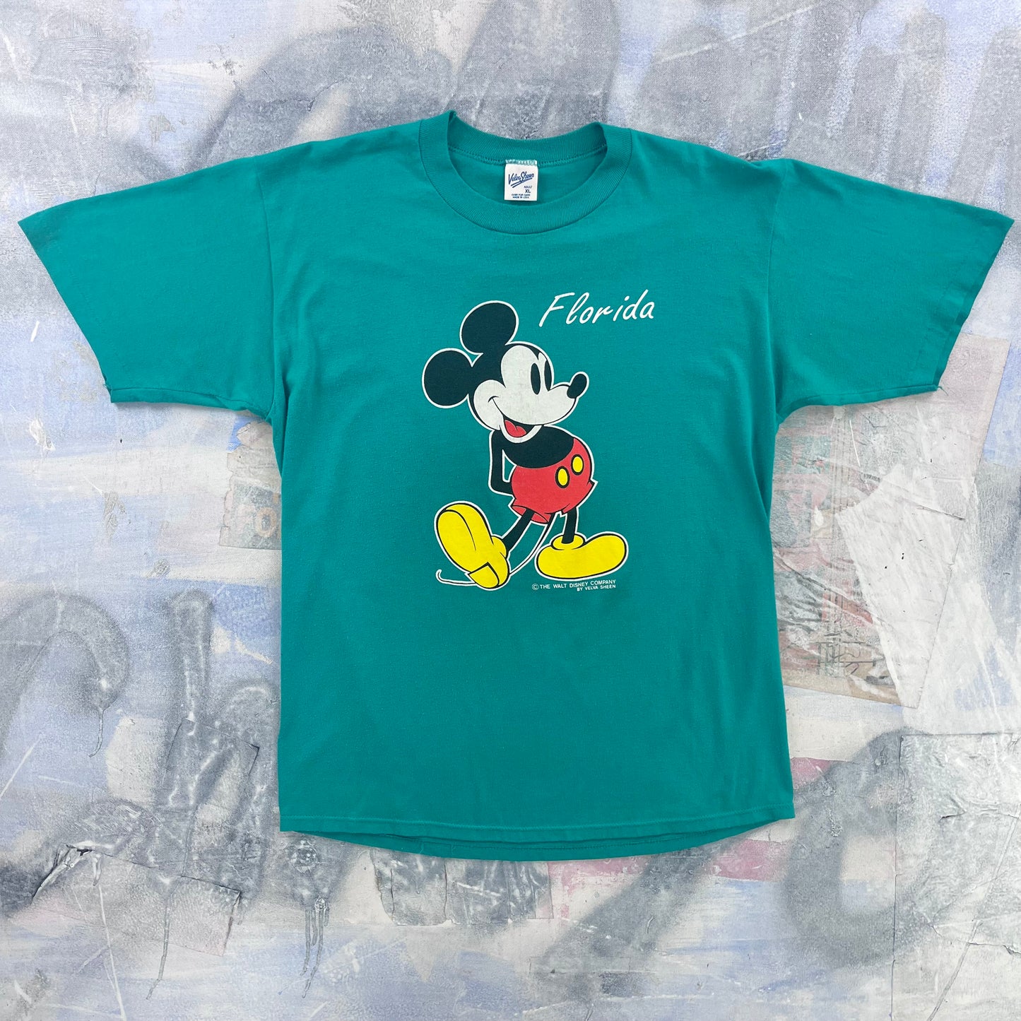 Vintage 80s USA Mickey Mouse Florida Single Stitch T Shirt XL