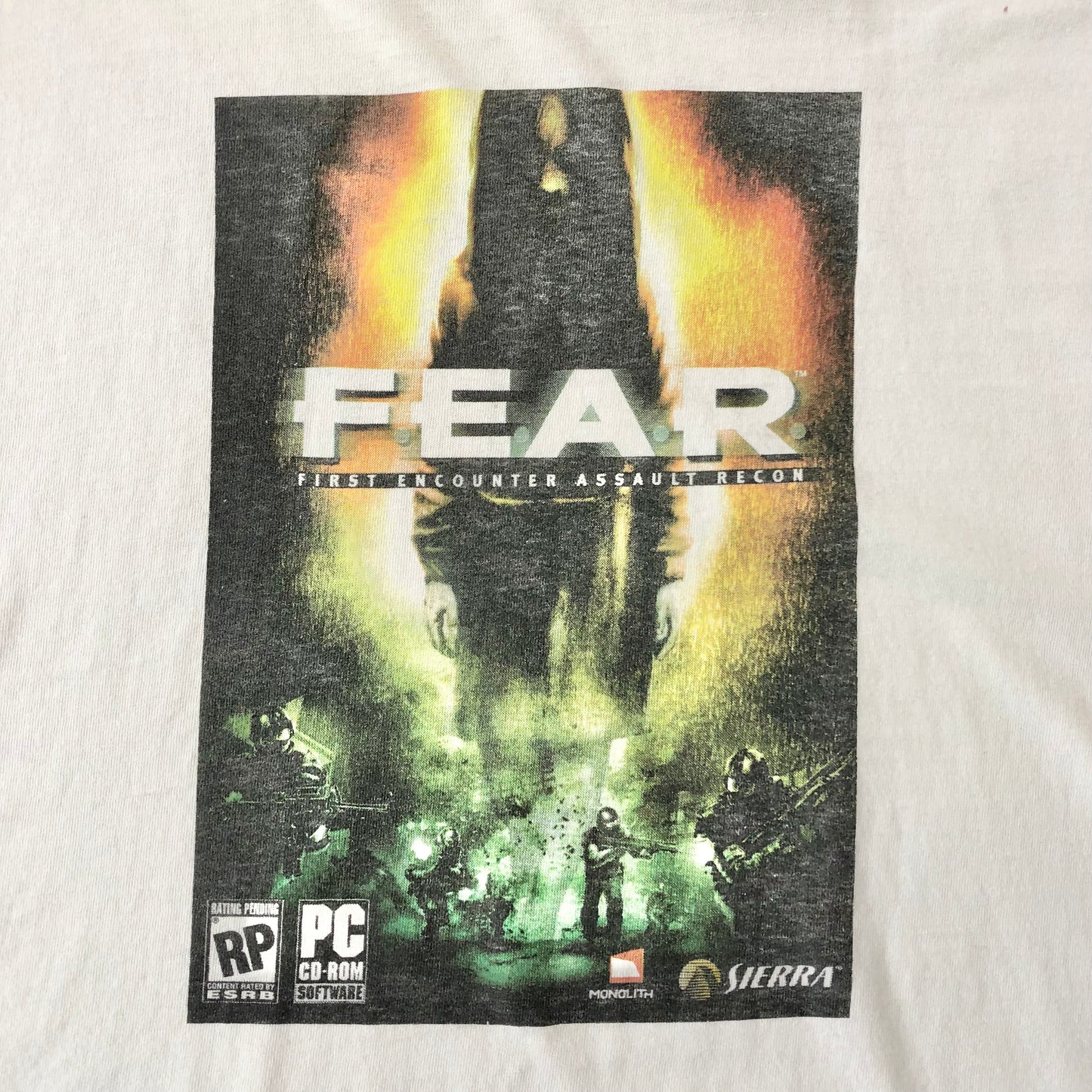 Vintage Fear First Encounter Assault Recon Game T Shirt L