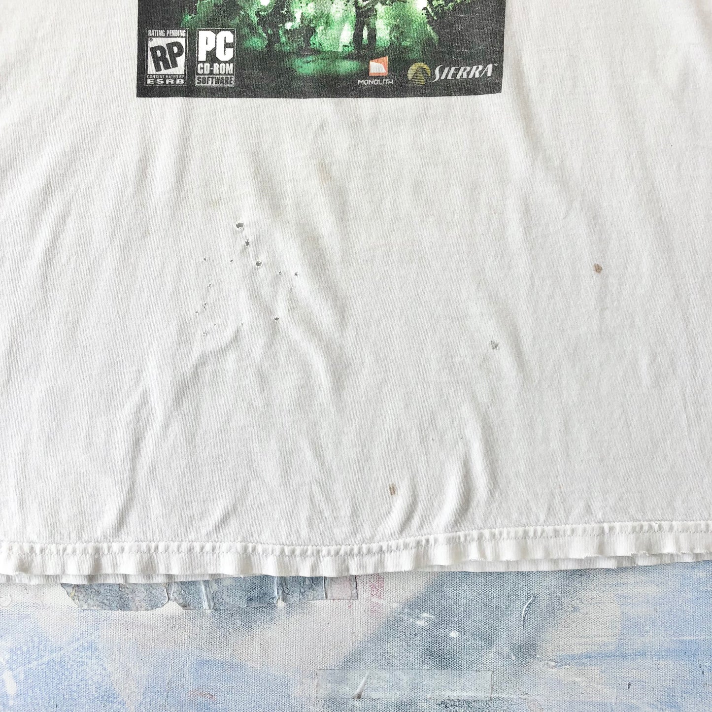 Vintage Fear First Encounter Assault Recon Game T Shirt L