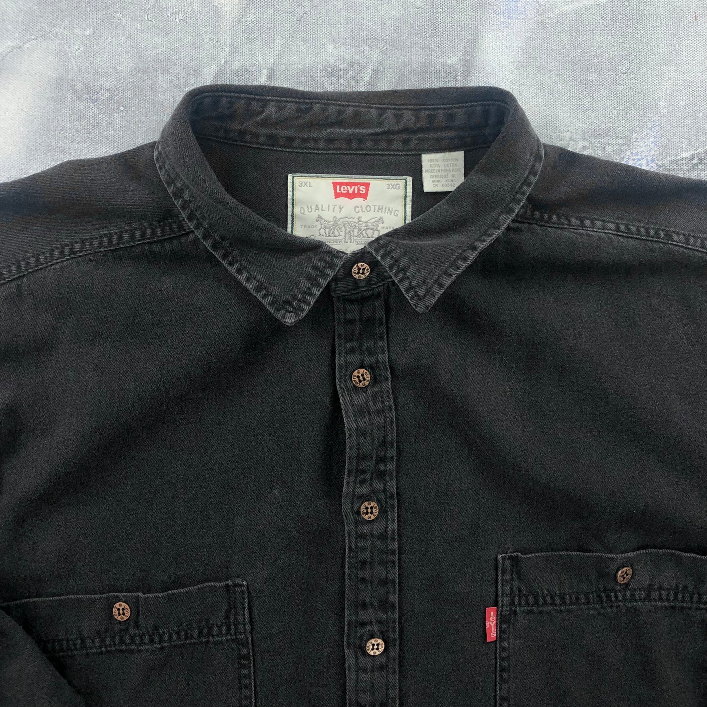 Vintage 90s Levis Denim Button Shirt XXXL
