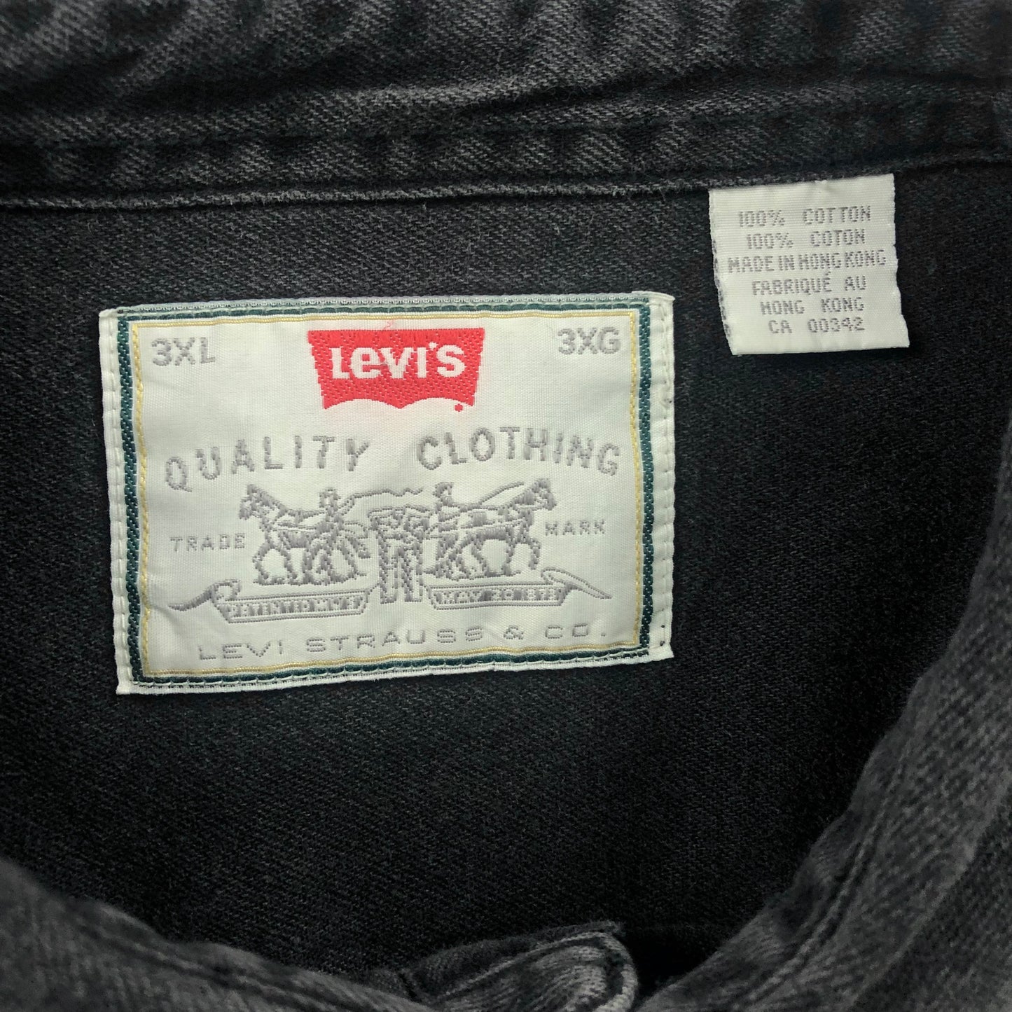 Vintage 90s Levis Denim Button Shirt XXXL