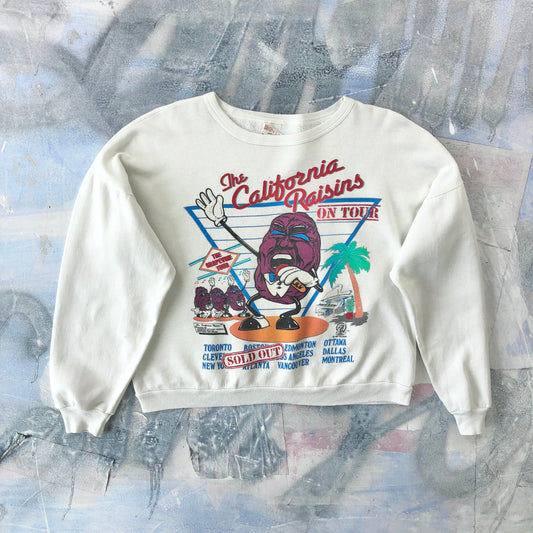 Vintage 80s California Raisins The Grapevine Tour Crewneck Sweatshirt M