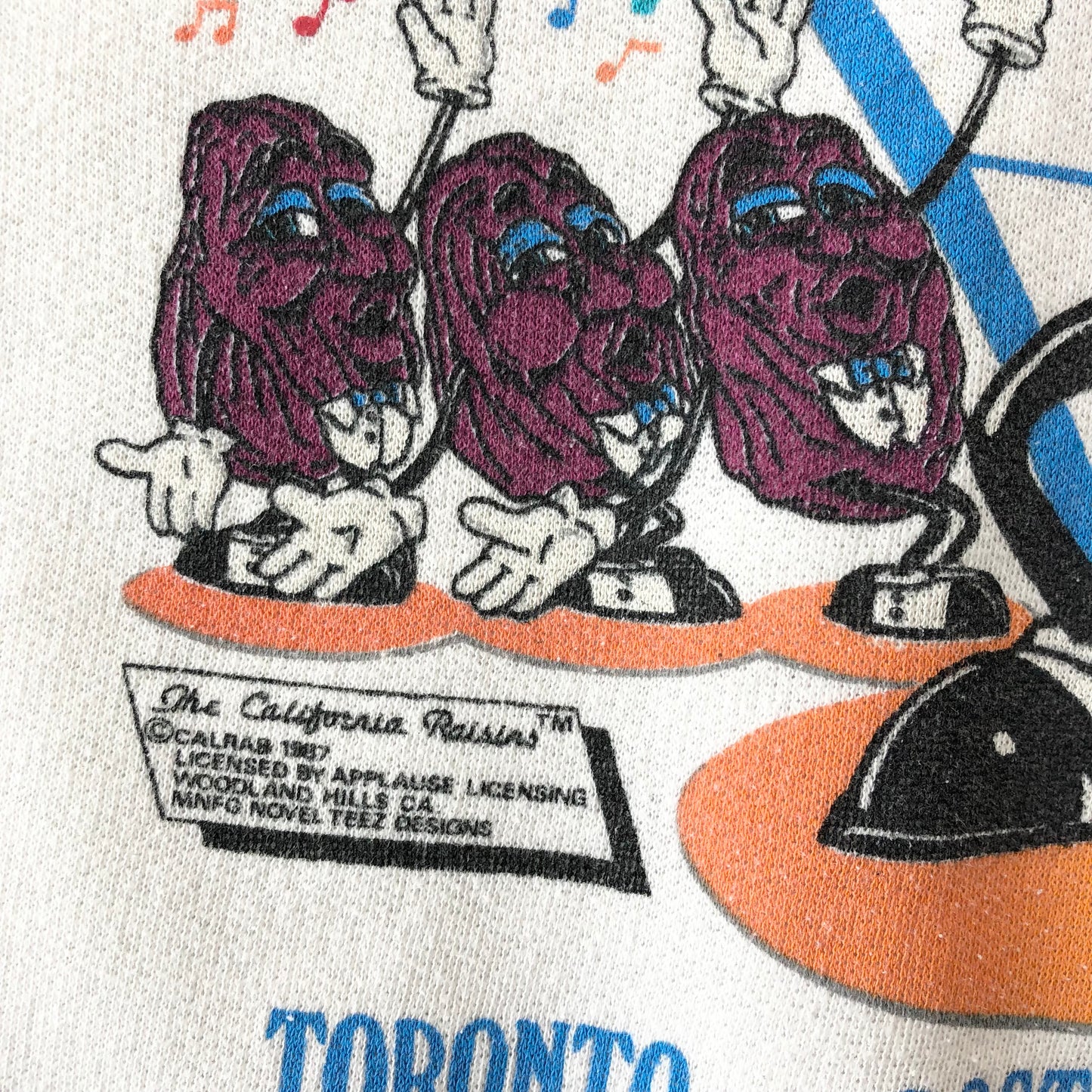 Vintage 80s California Raisins The Grapevine Tour Crewneck Sweatshirt M