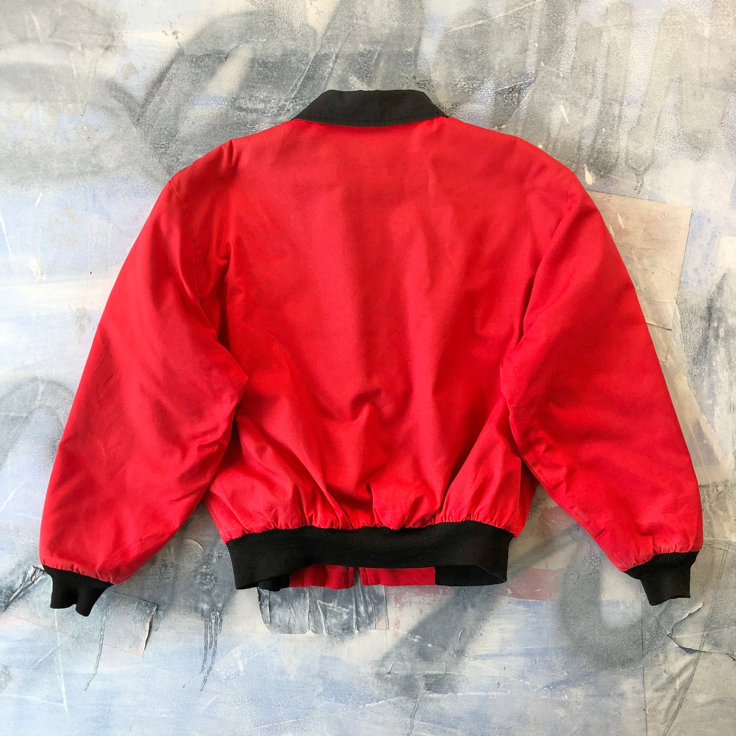 Vintage USA Santa Fe Trail Aztec Blanket Lined Bomber Zip Jacket XL