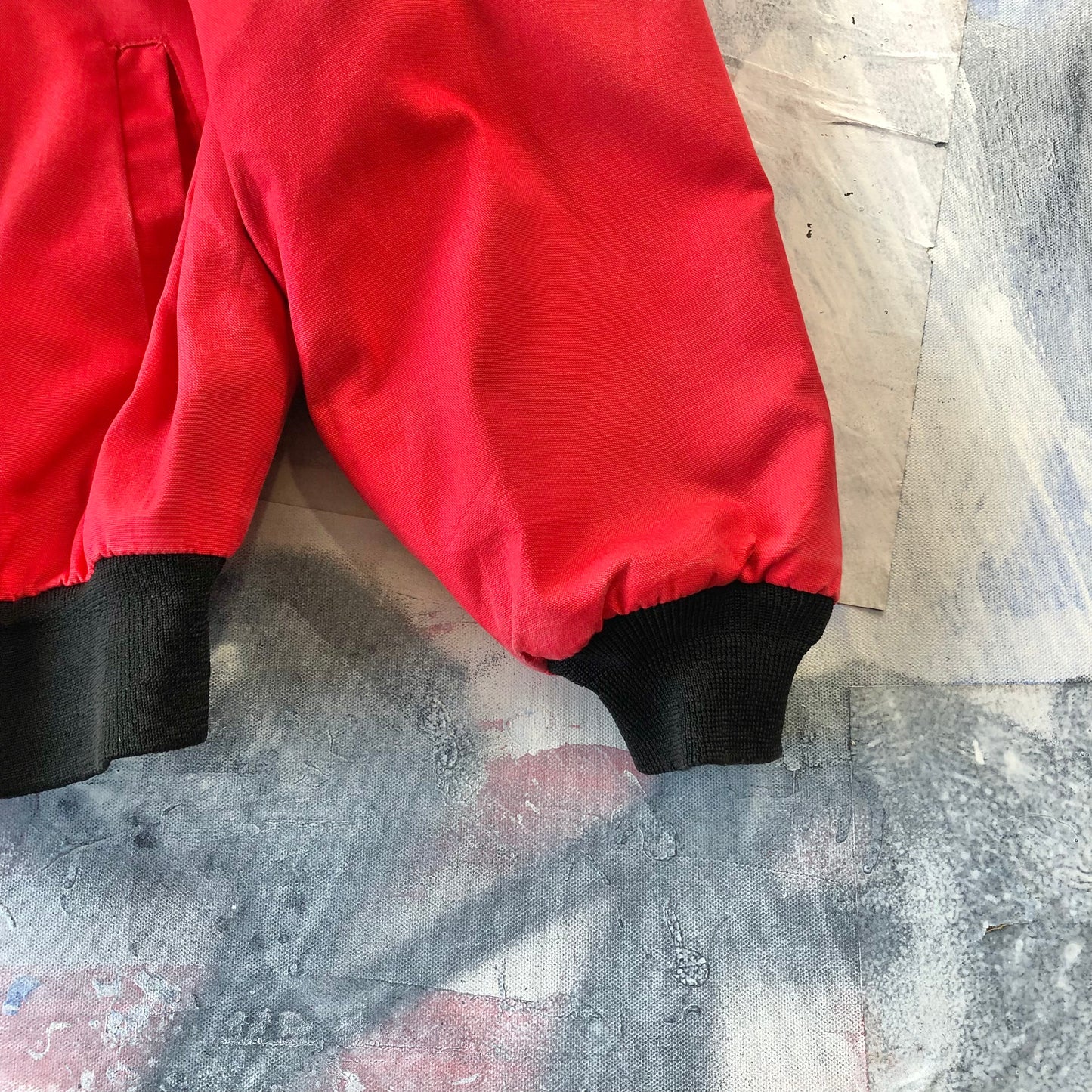 Vintage USA Santa Fe Trail Aztec Blanket Lined Bomber Zip Jacket XL