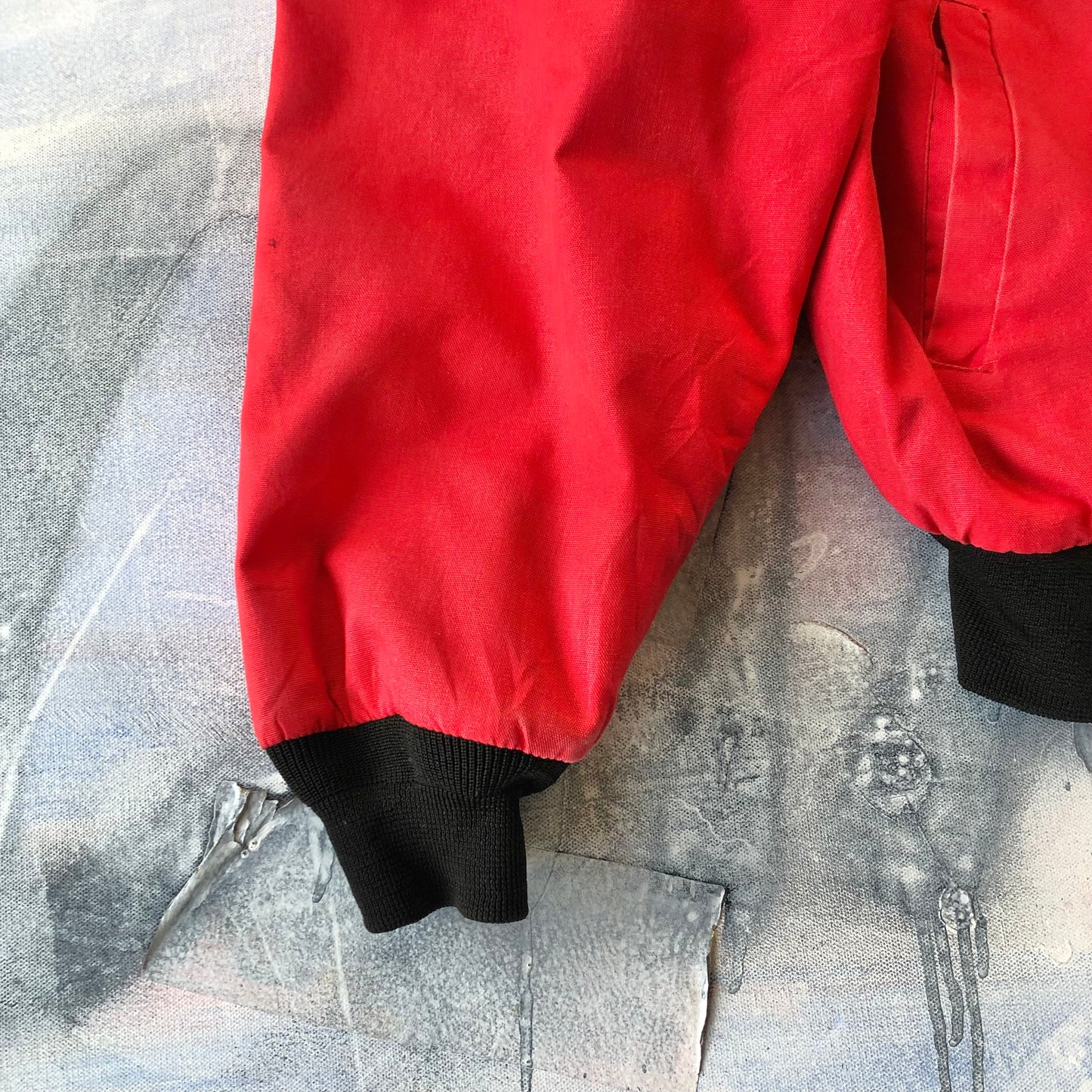 Vintage USA Santa Fe Trail Aztec Blanket Lined Bomber Zip Jacket XL