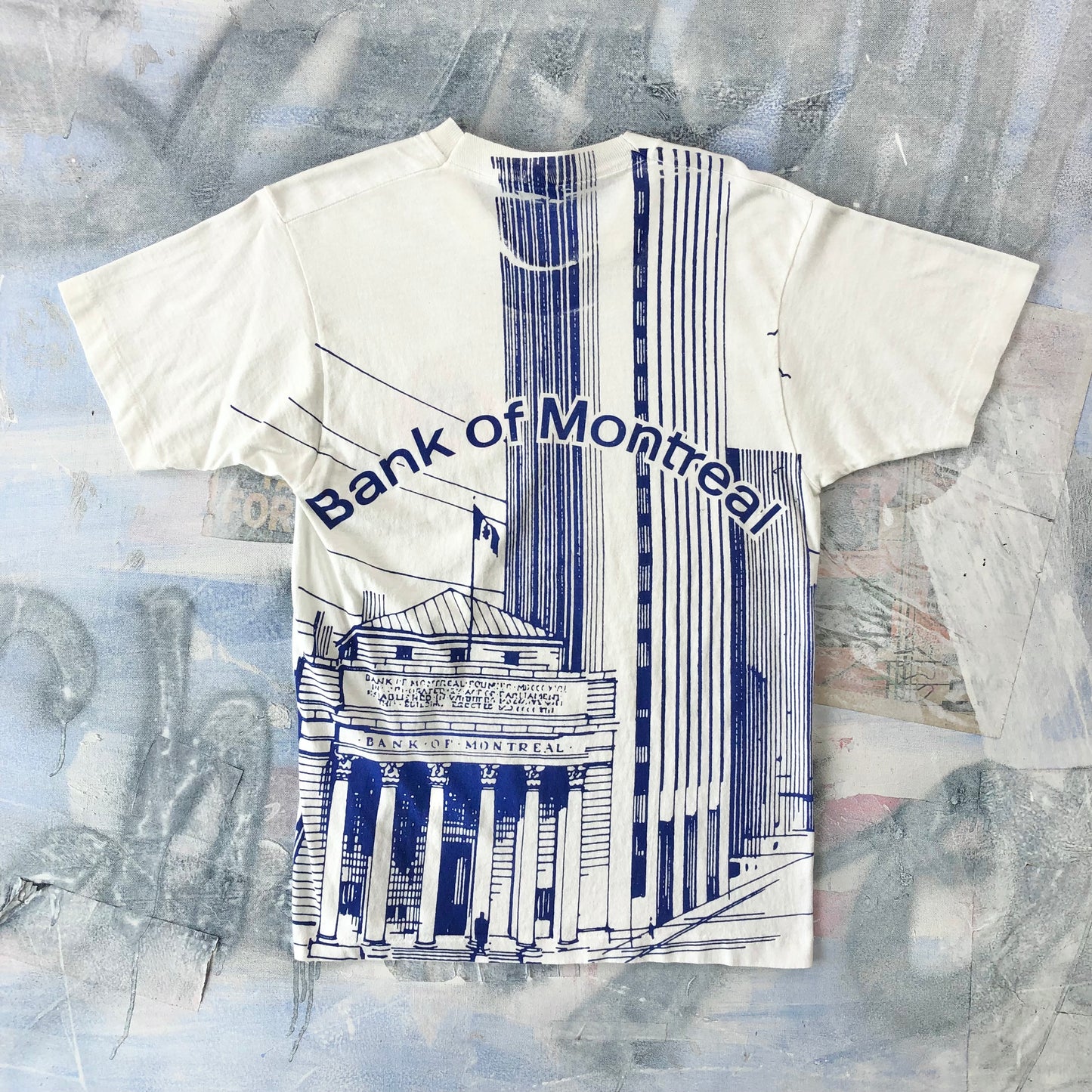 Vintage USA 90s Bank Of Montreal USA T Shirt L