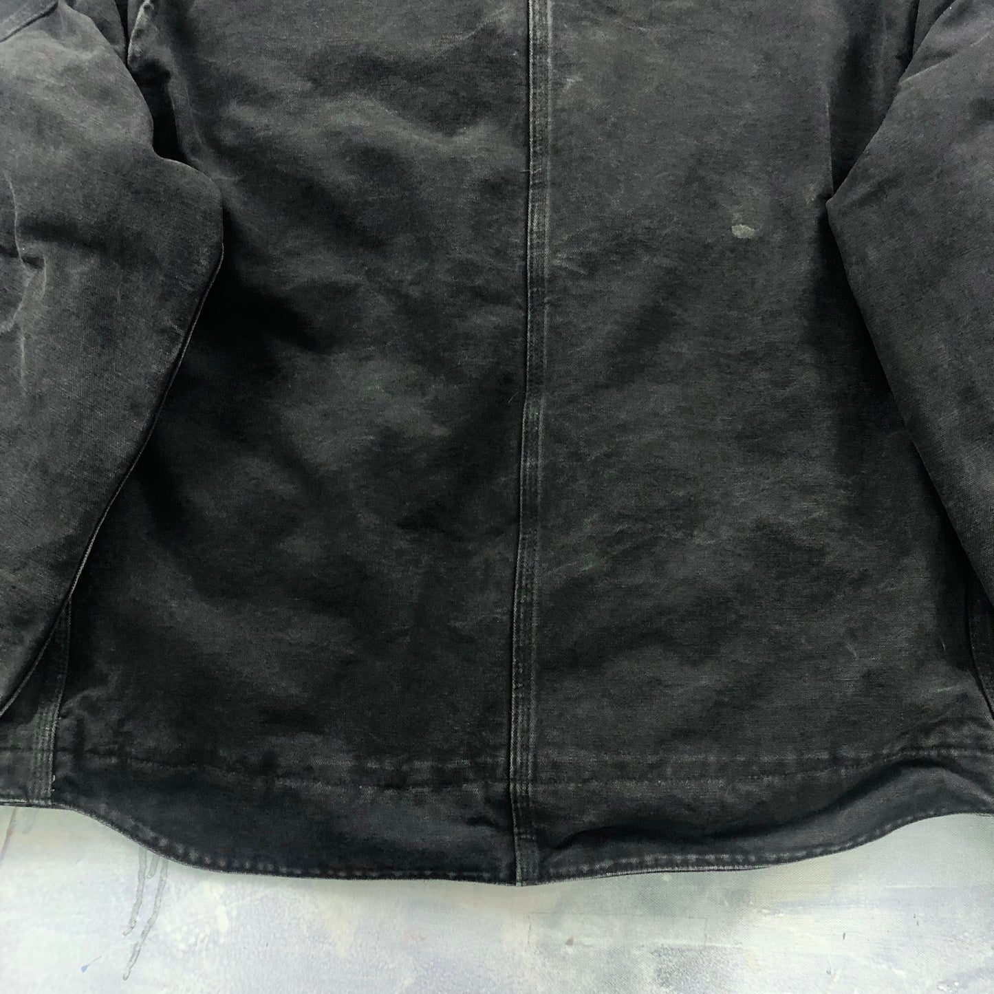 Vintage Carhartt J141 Sherpa Lined Workwear Hooded Zip Jacket XXL