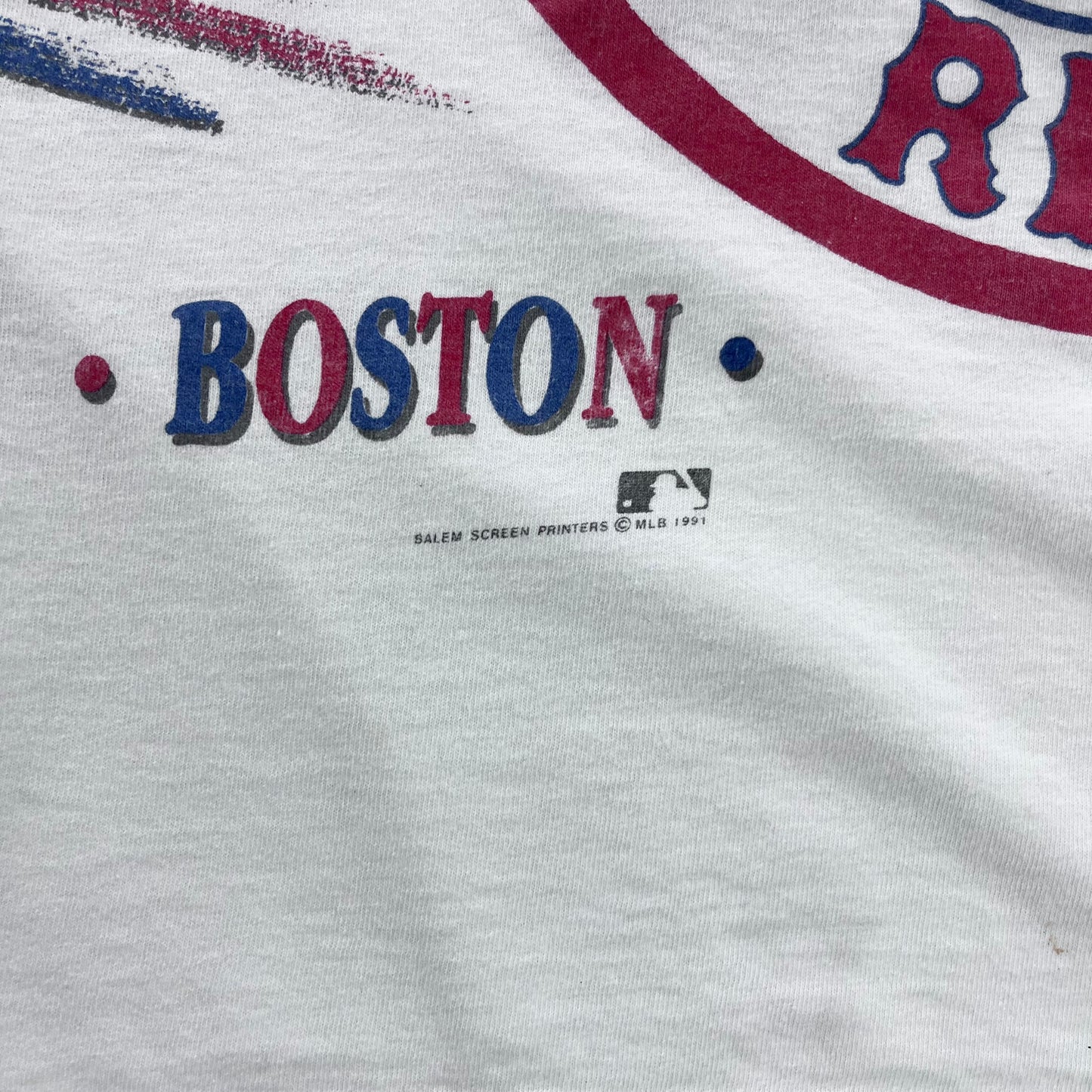 Vintage 90s USA MLB Boston Red Sox Single Stitch T Shirt XL