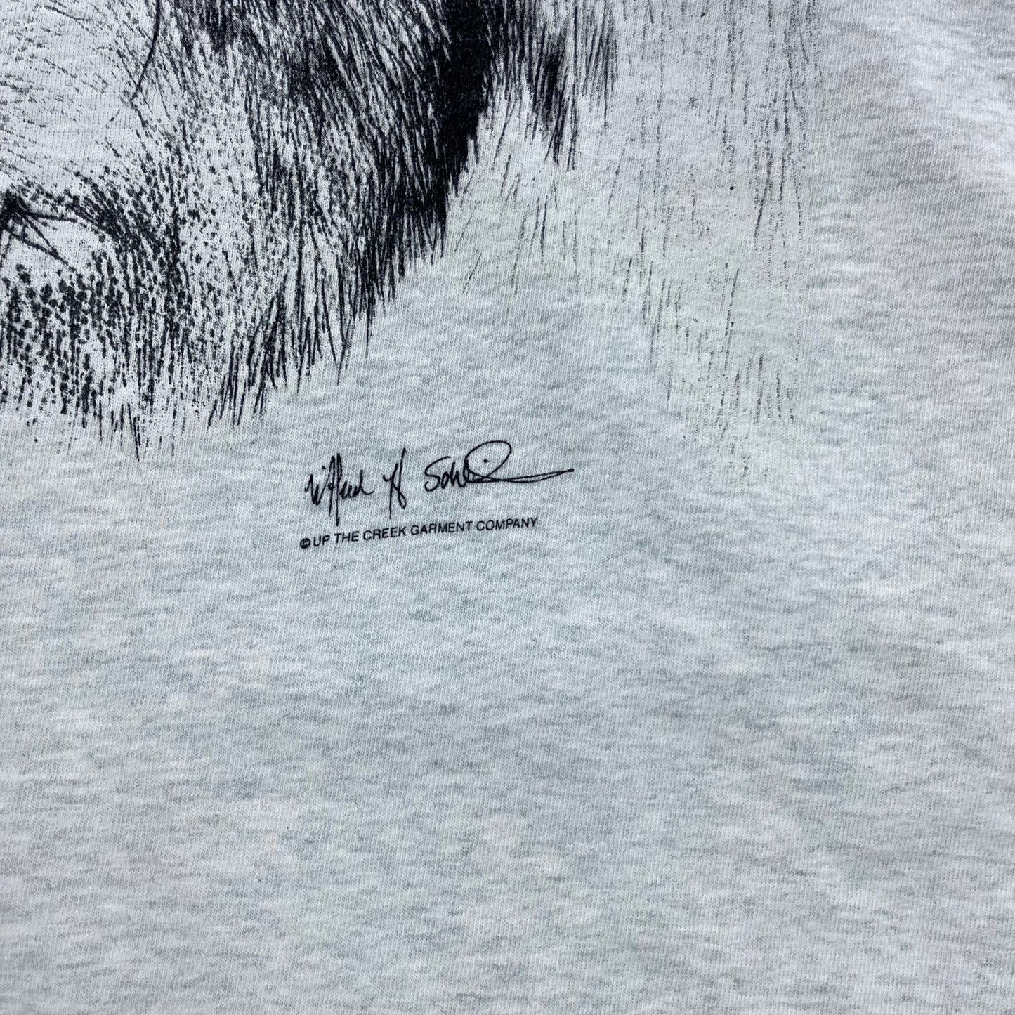 Vintage 90s Lone Wolf Vancouver Island BC Single Stitch T Shirt XXL