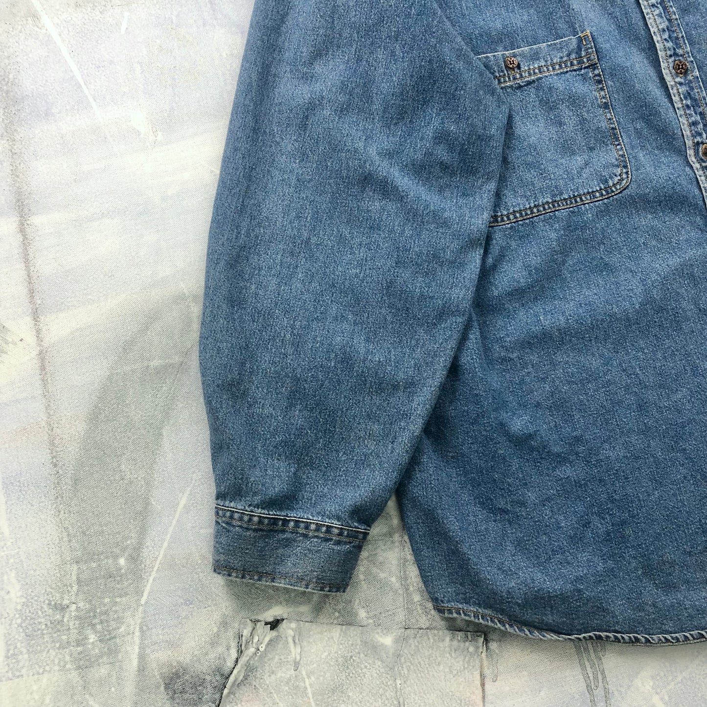 Vintage 90s Levis Denim Button Shirt XXXL