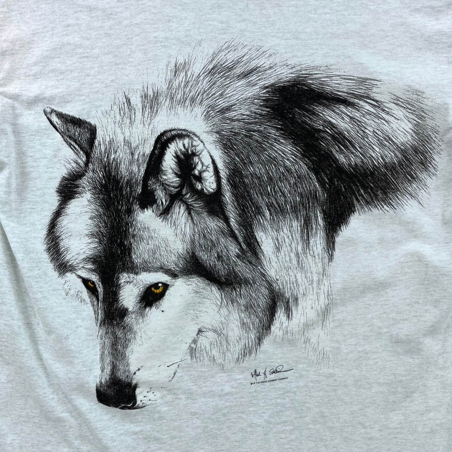 Vintage 90s Lone Wolf Vancouver Island BC Single Stitch T Shirt XXL