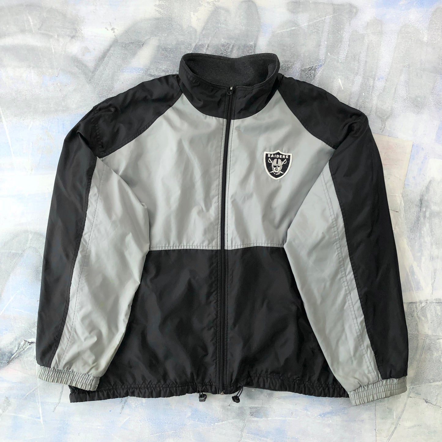 Vintage 90s G-III By Carl Banks NFL Oakland Raiders Reversible Sport Zip Jacket XXXXL