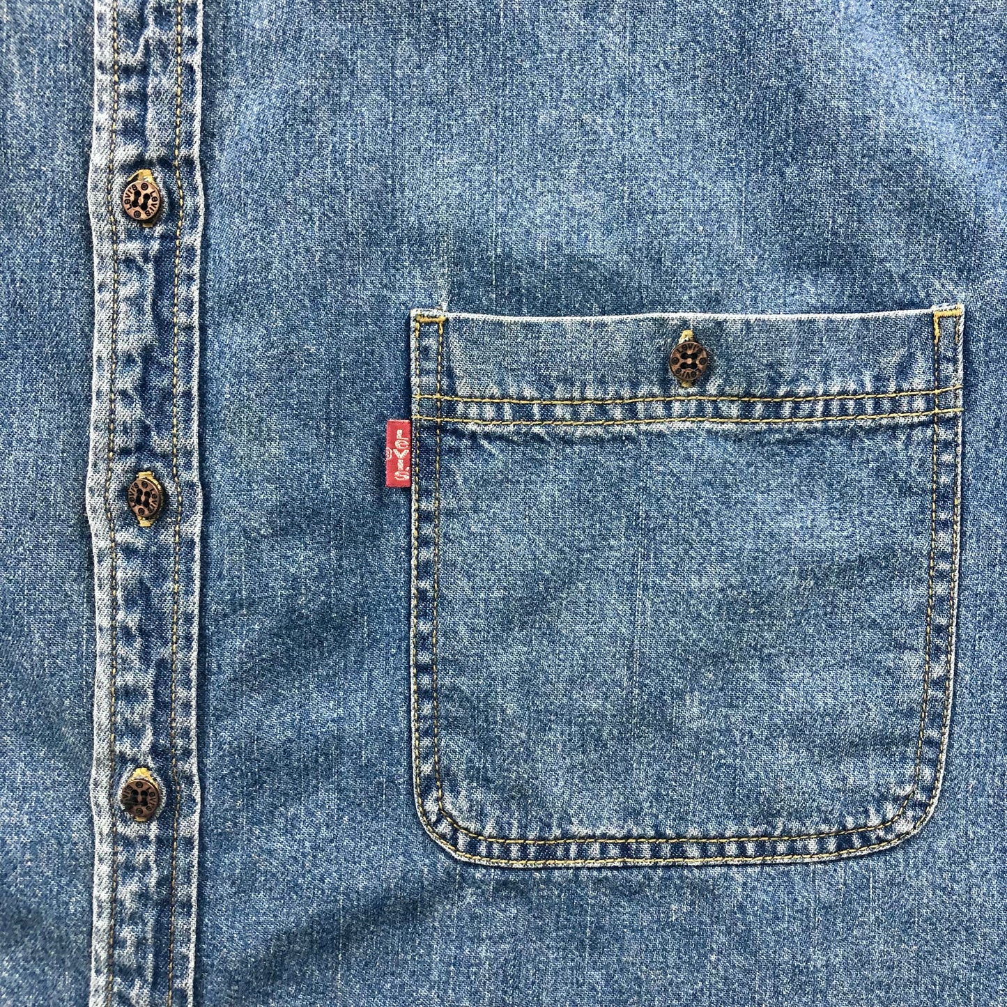 Vintage 90s Levis Denim Button Shirt XXXL