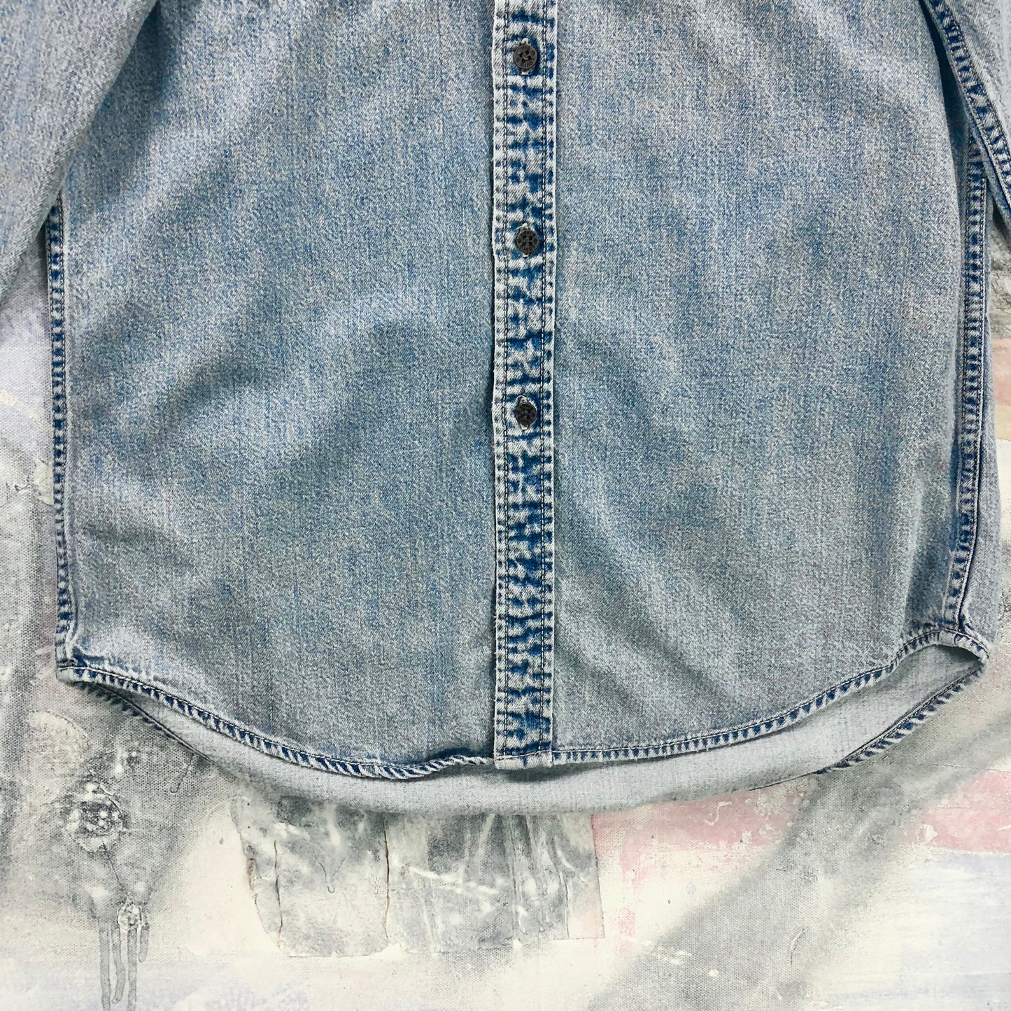 Vintage 90s Levis Denim Button Shirt S