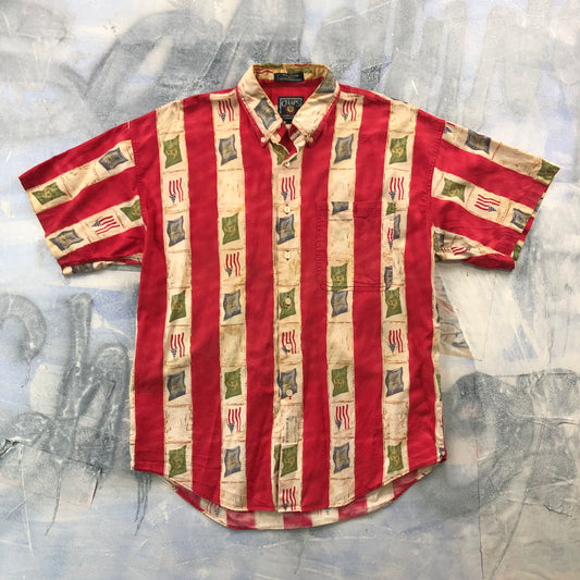 Vintage Chaps Ralph Lauren Striped Shirt L