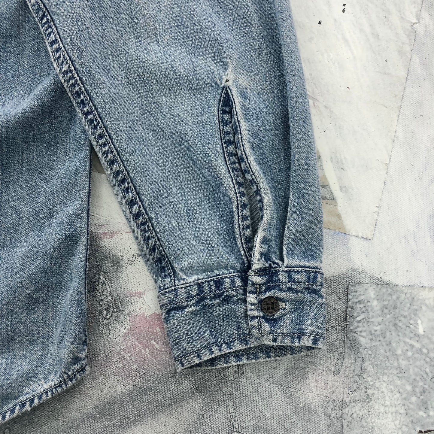 Vintage 90s Levis Denim Button Shirt S