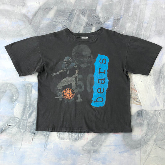 Vintage USA 80s NFL Chicago Bears Mike Singletary Single Stitch T Shirt XL