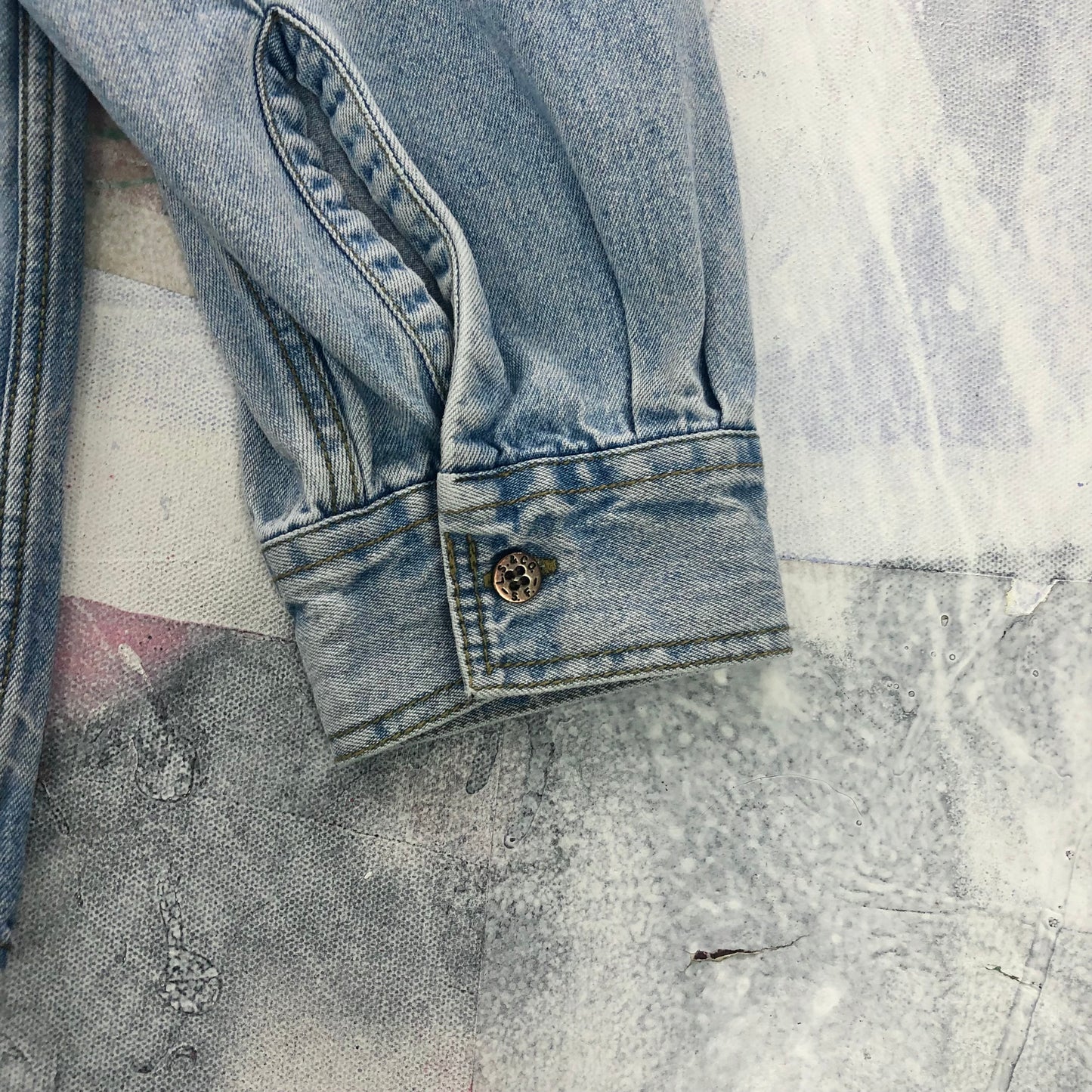 Vintage 90s Levis Orange Tag Denim Button Shirt L