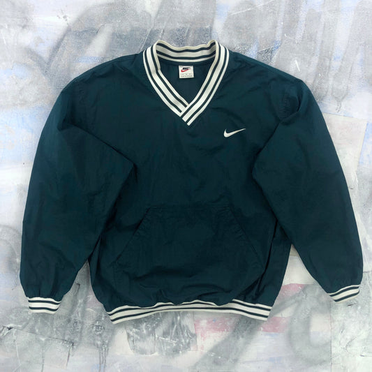 Vintage 90s Nike Swoosh Windbreaker Pullover Jacket M