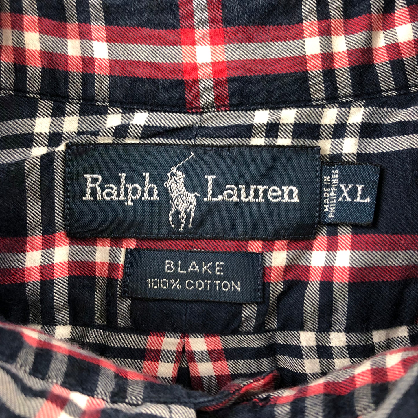 Vintage Polo Ralph Lauren Blake Plaid Button Short Sleeve Shirt XL