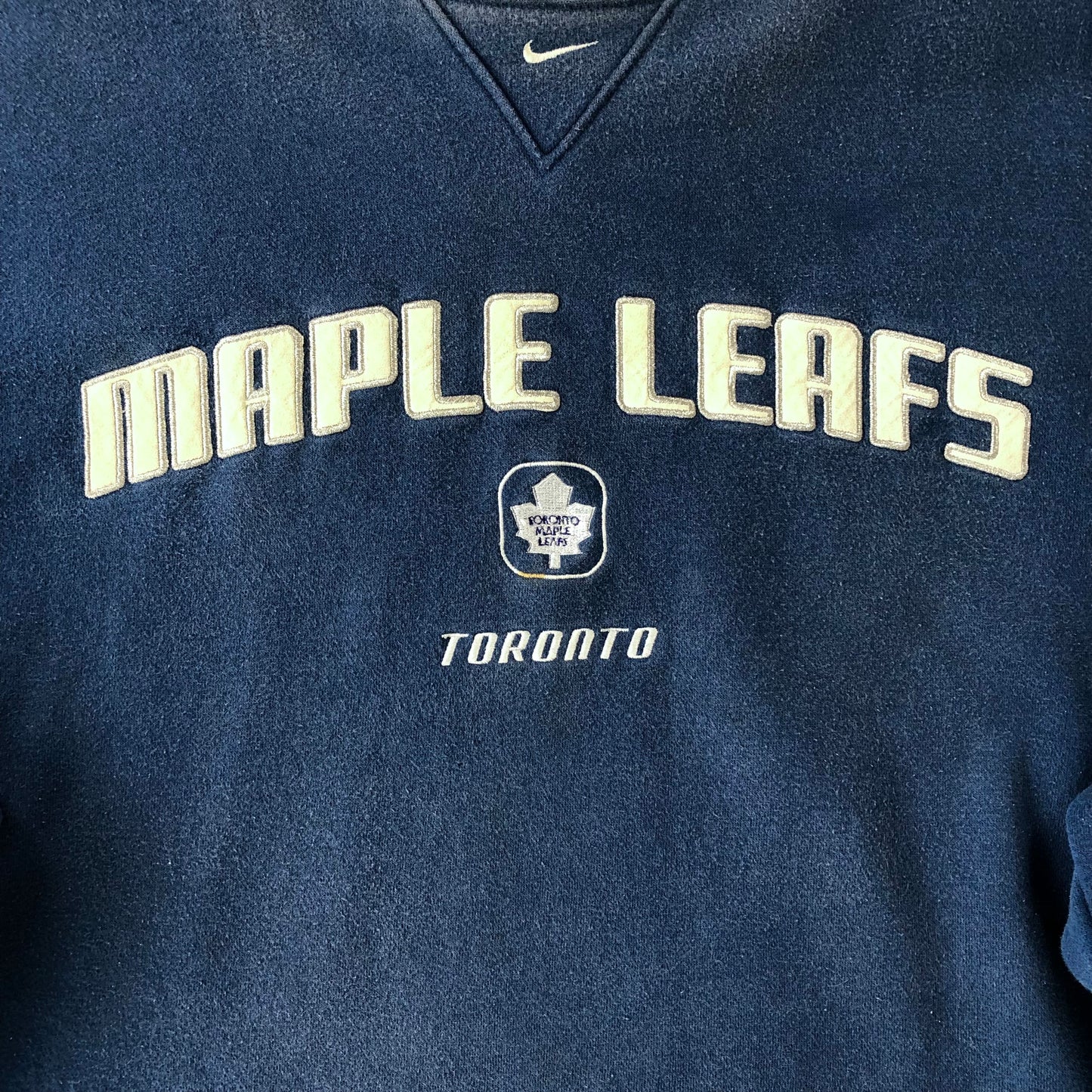 Vintage Nike Team NHL Toronto Maple Leafs Heavyweight Crewneck Sweatshirt XL