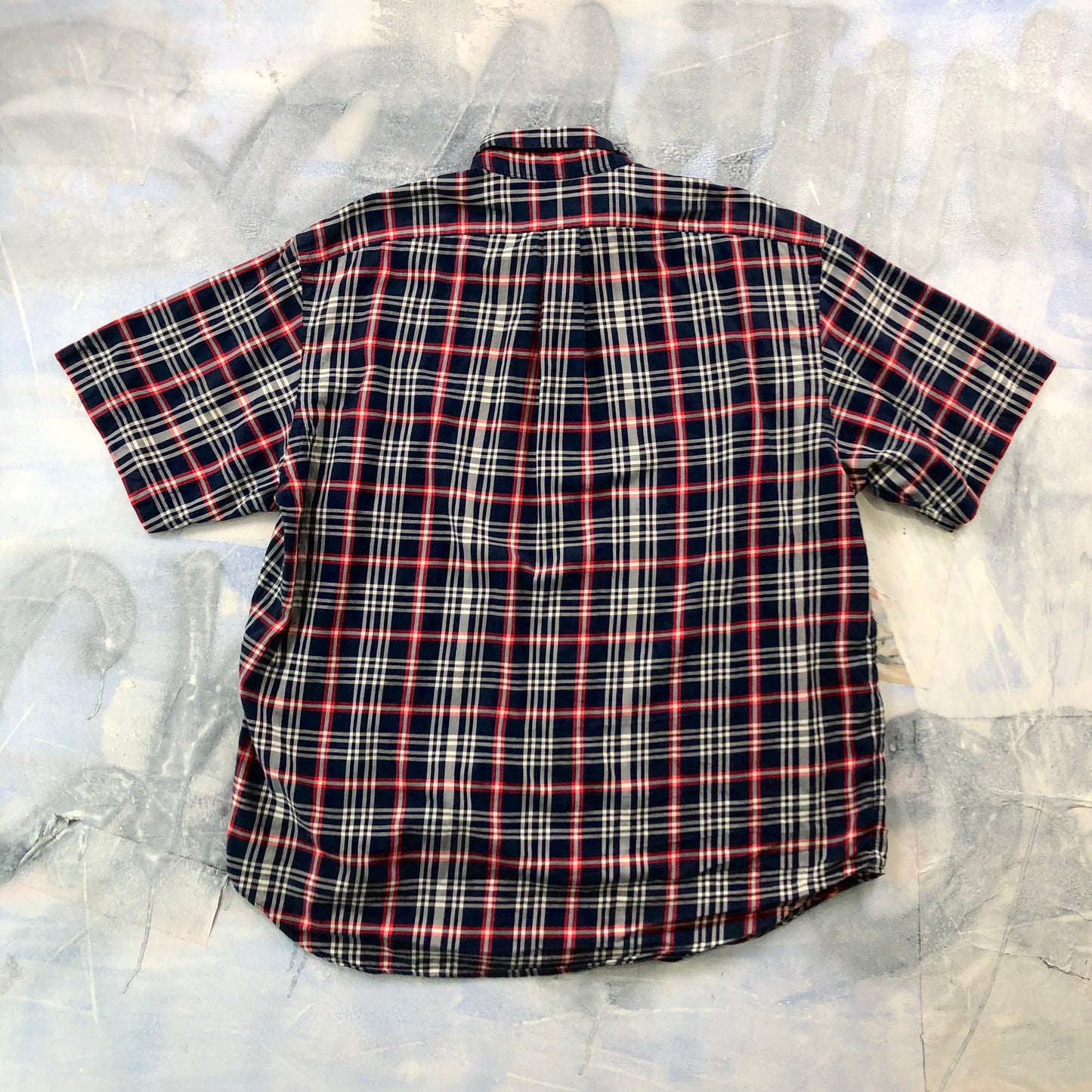 Vintage Polo Ralph Lauren Blake Plaid Button Short Sleeve Shirt XL