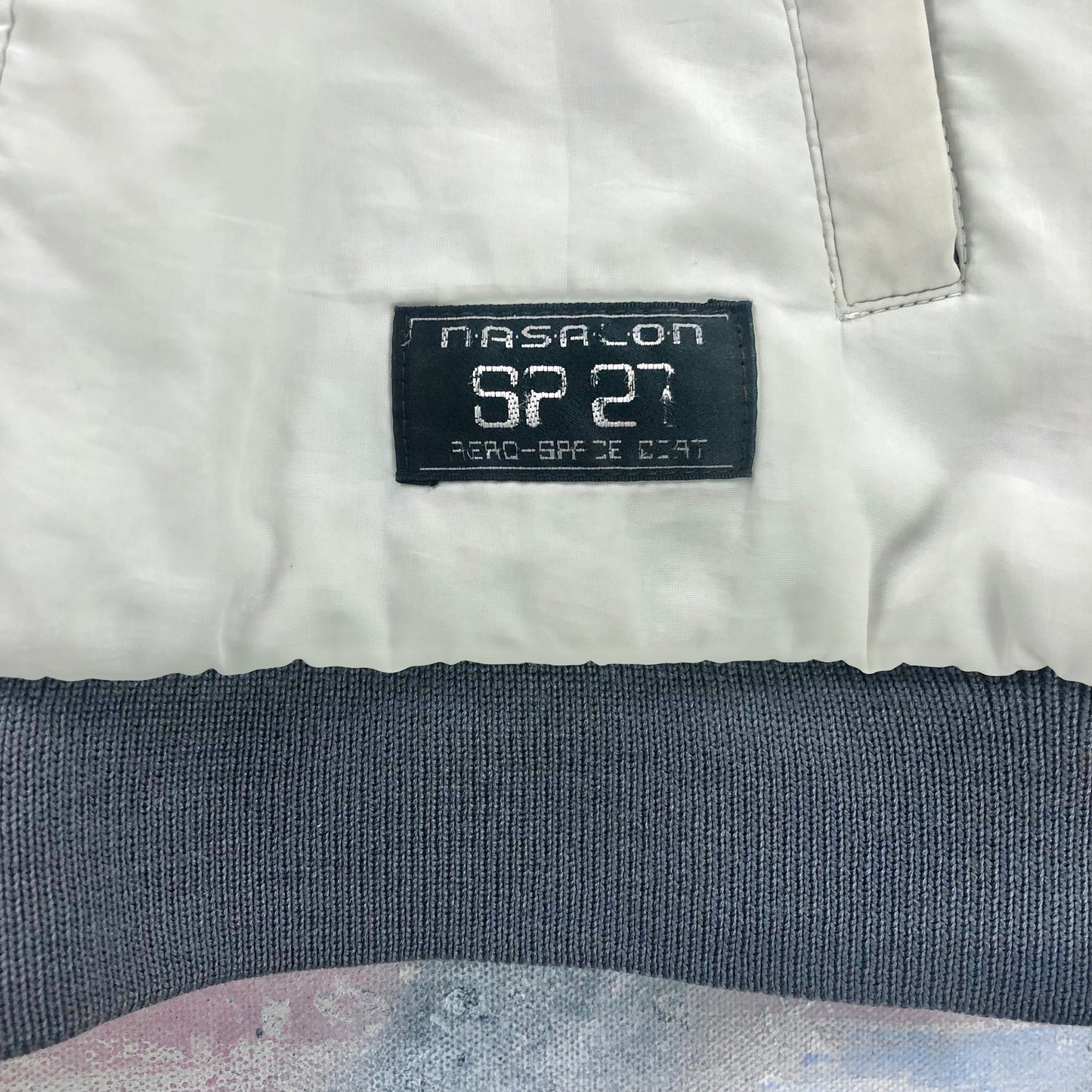 Vintage 80s Nike Korea International Fleece Lined Zip Sport Jacket L