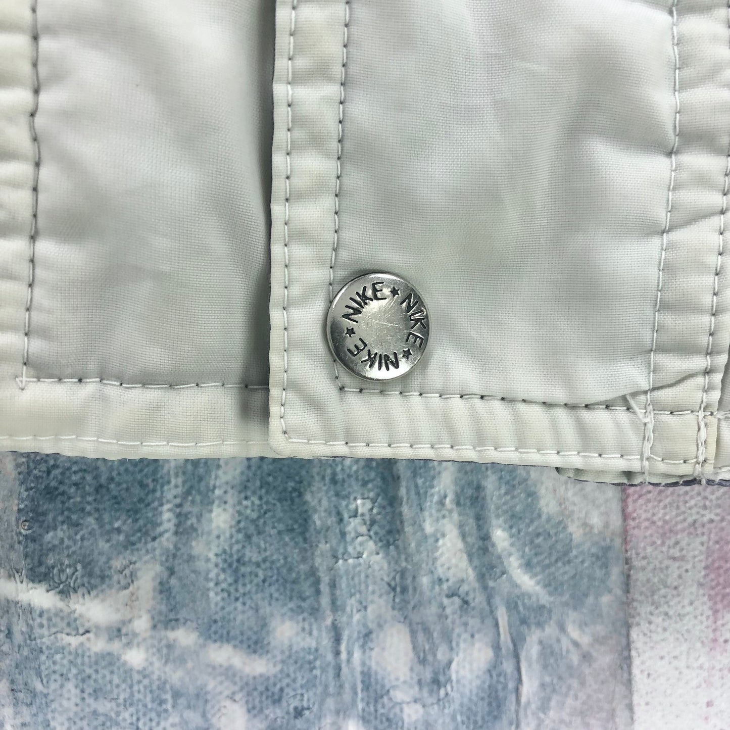 Vintage 80s Nike Korea International Fleece Lined Zip Sport Jacket L