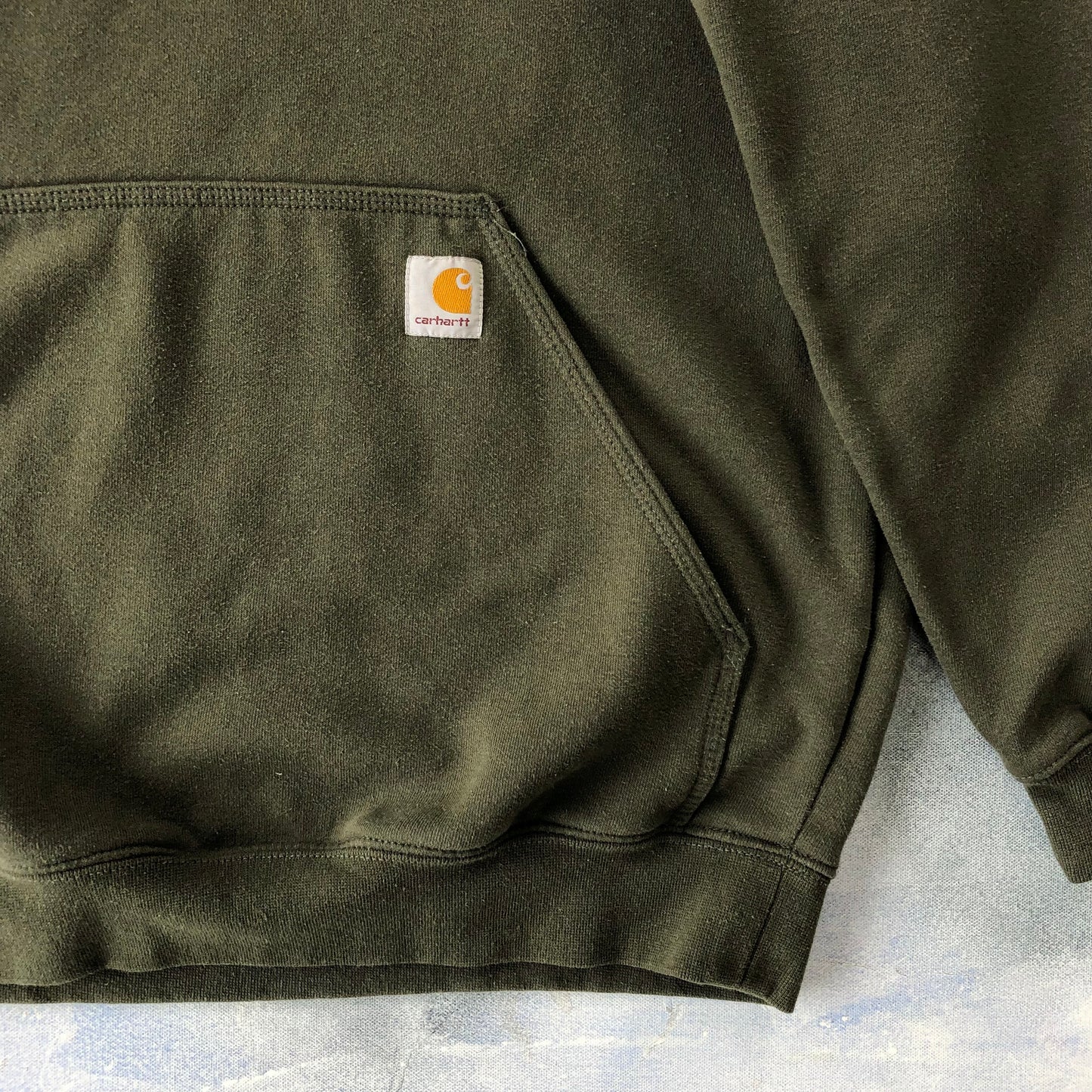 Carhartt Pocket Logo Loose Fit Hoodie Sweatshirt M
