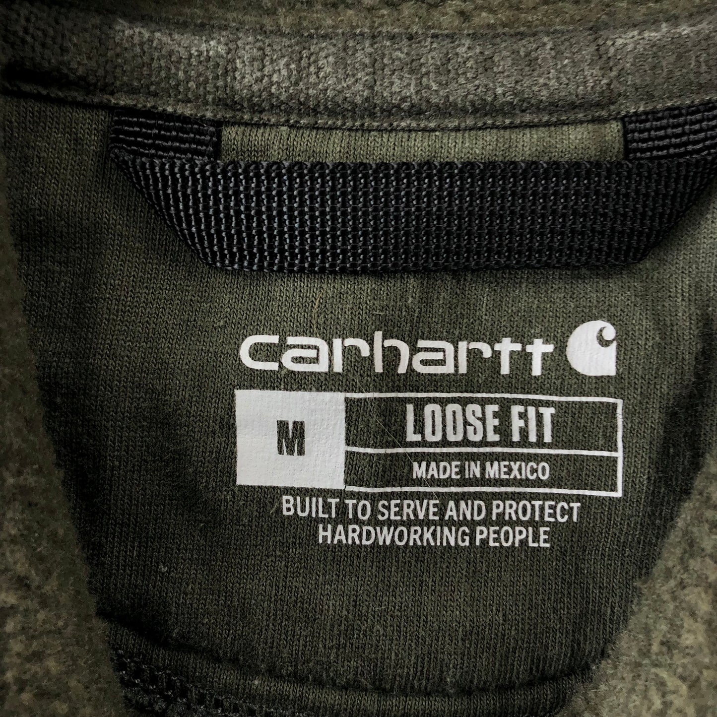 Carhartt Pocket Logo Loose Fit Hoodie Sweatshirt M