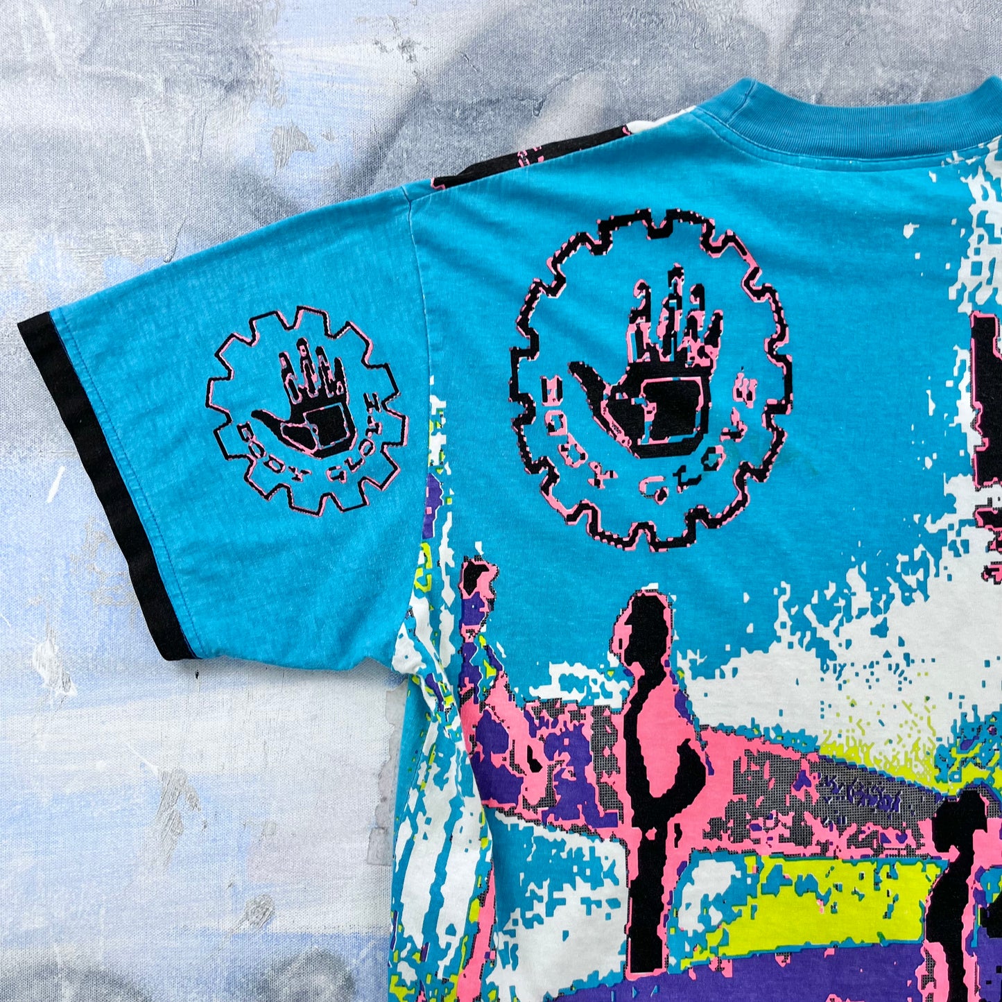 Vintage 80s Body Glove Surfers AOP T Shirt M