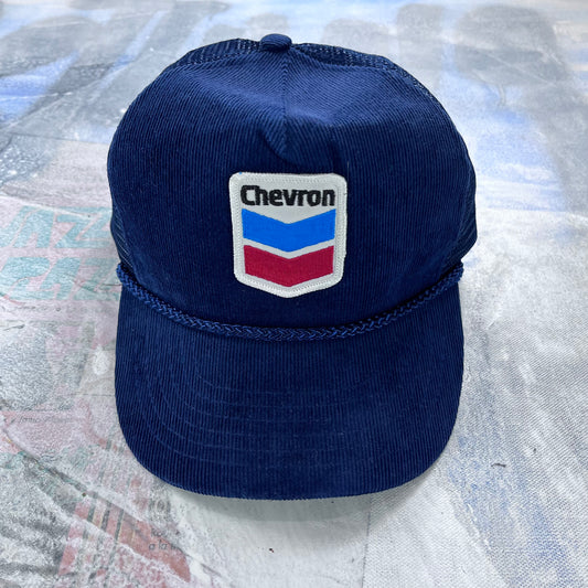 Vintage Chevron Corduroy Rope Trucker Snapback Hat