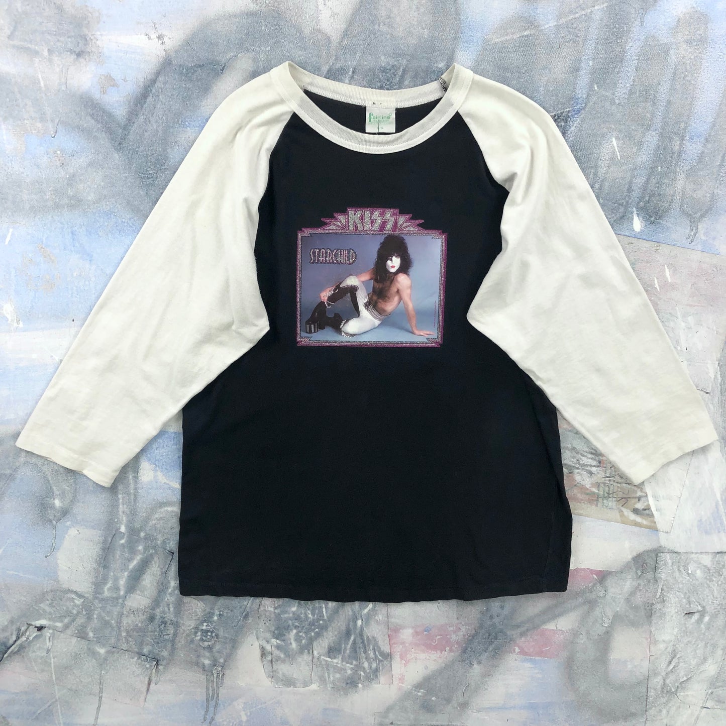 Vintage Kiss Starchild Raglan T Shirt L